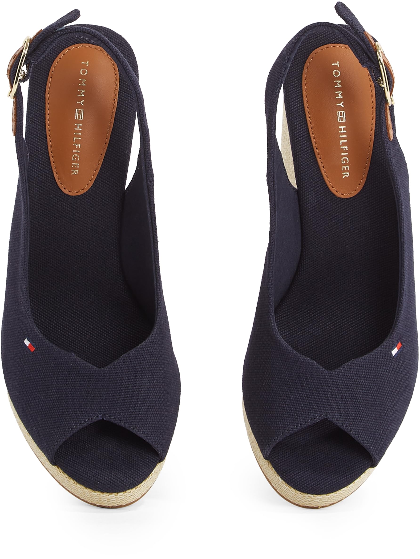 Tommy Hilfiger Flag High Wedge Espad Slingback Fw0fw08597 Espadrillas ZeppaDonna