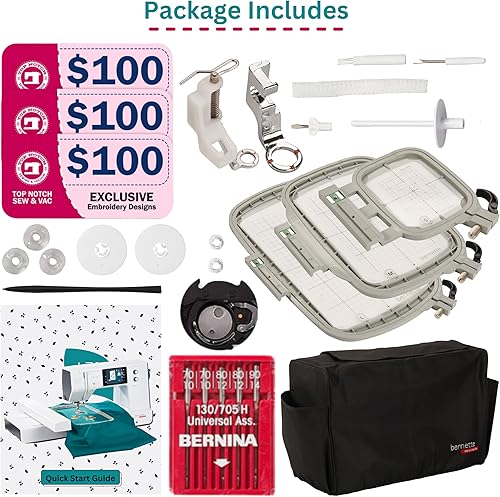 Miniatura 2 de Bernette Máquina de bordado b70 con diseños de bordado de 200