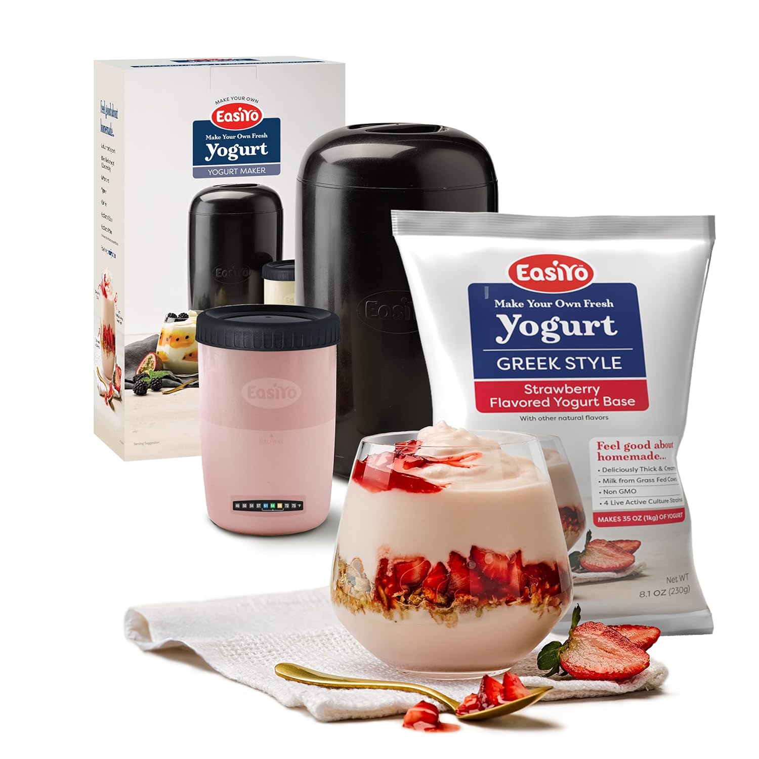 EasiYo Yogurt Starter Kit EasiYo Yogurt Maker, Storage