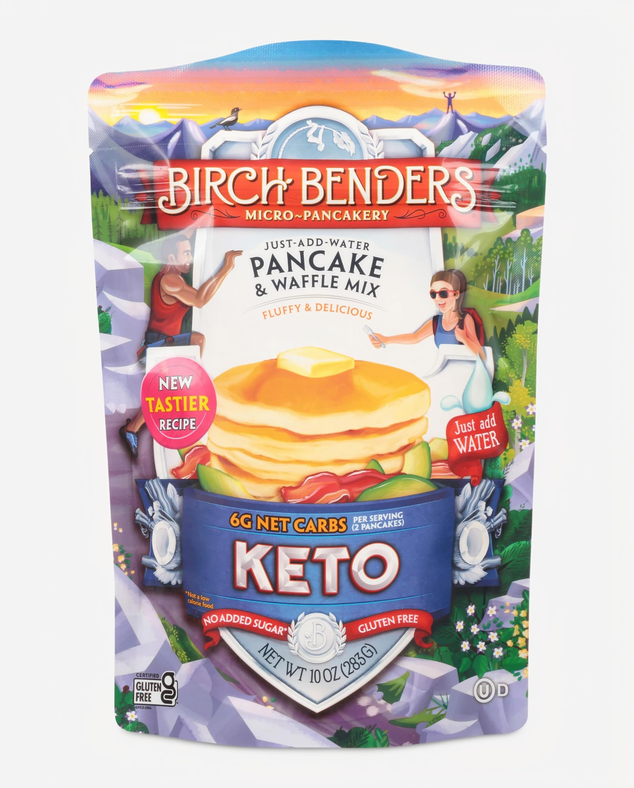 Birch Benders Griddle Cakes, Pancake Waffle Mix Keto, 10 Ounce