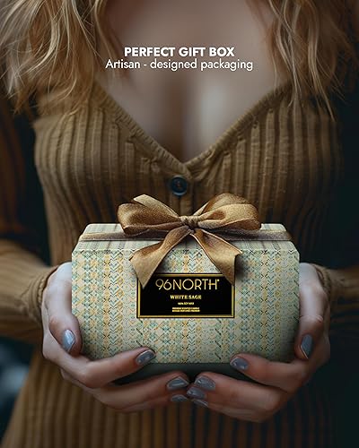 Miniatura 128 de 96NORTH Velas de soja de vainilla de lujo, vela grande en tarro de 3 mechas, hasta 50 horas de tiempo de combustión, cera de soja 100% natural, vela