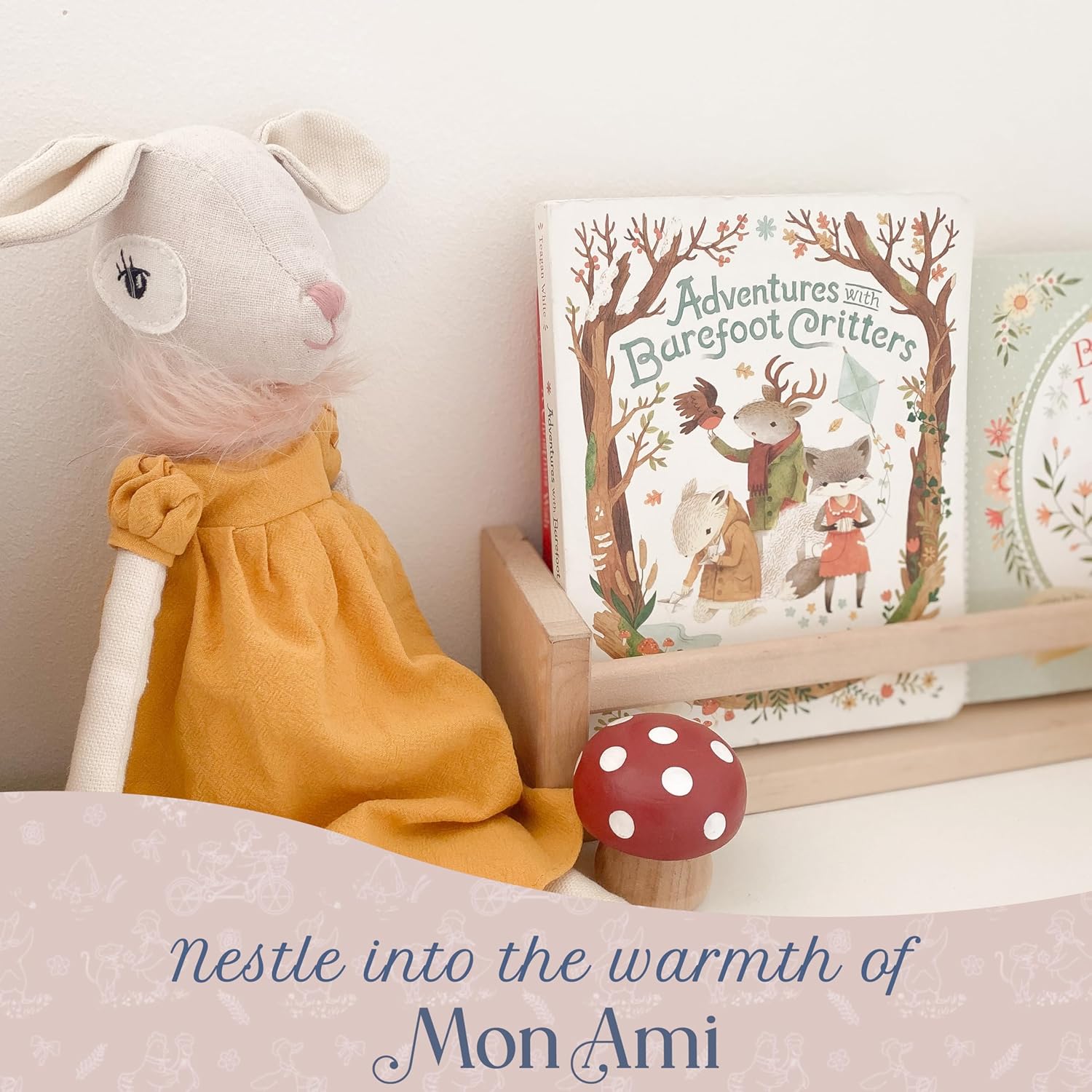 MON AMI Bambi Deer Stuffed Animal Doll - 17", Deer Plush Toy for Kids of All Ages, Use as Toy or Room Décor - Image 4