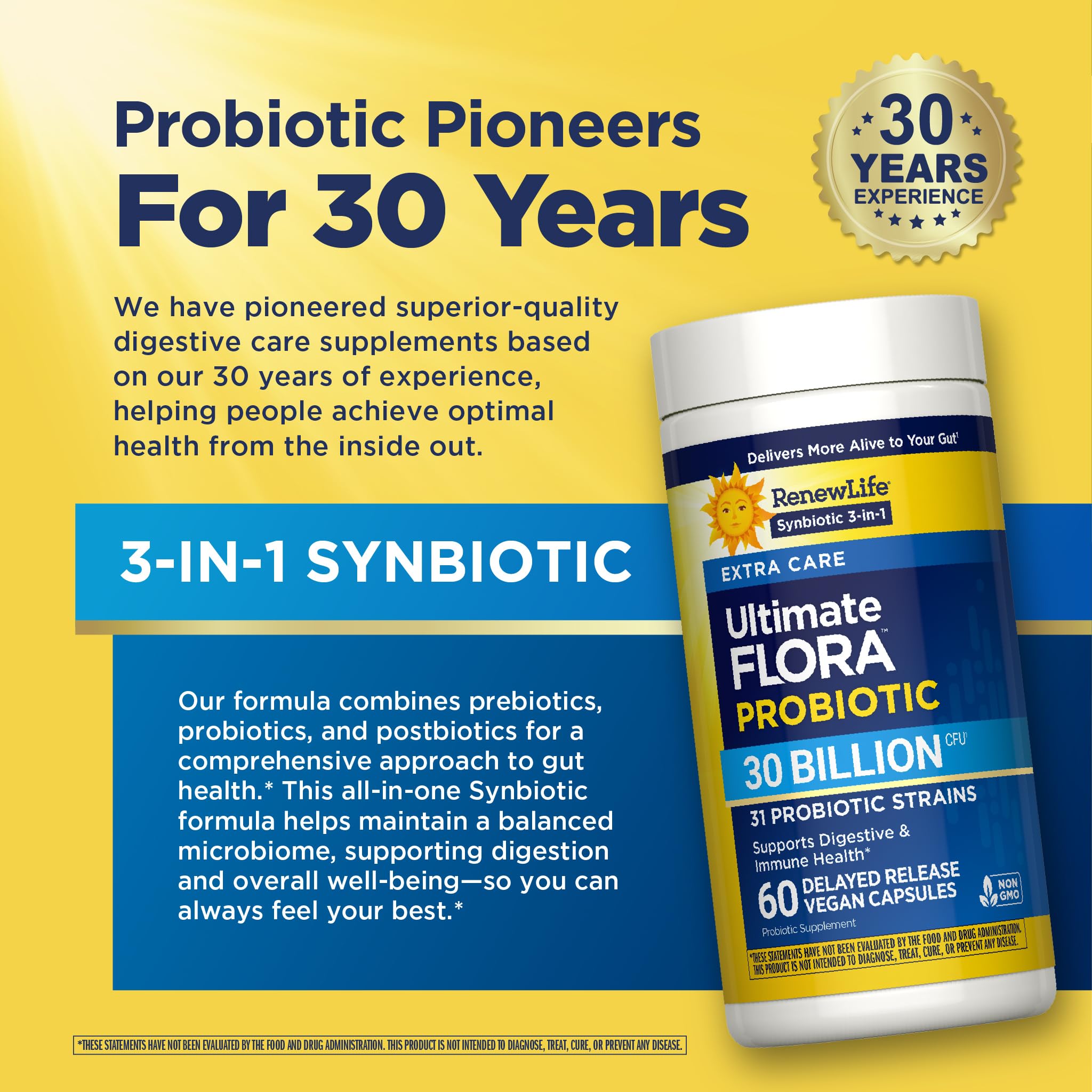 RenewLife Extra Care Ultimate FLORA Probiotic, 60 capsules — Amazon image 6