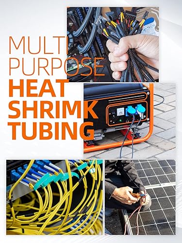 Miniatura 7 de Eventronic Kit de 900 tubos termorretráctiles de alambre, tubo termorretráctil industrial para cables, envoltura termorretráctil de grado marino 21,