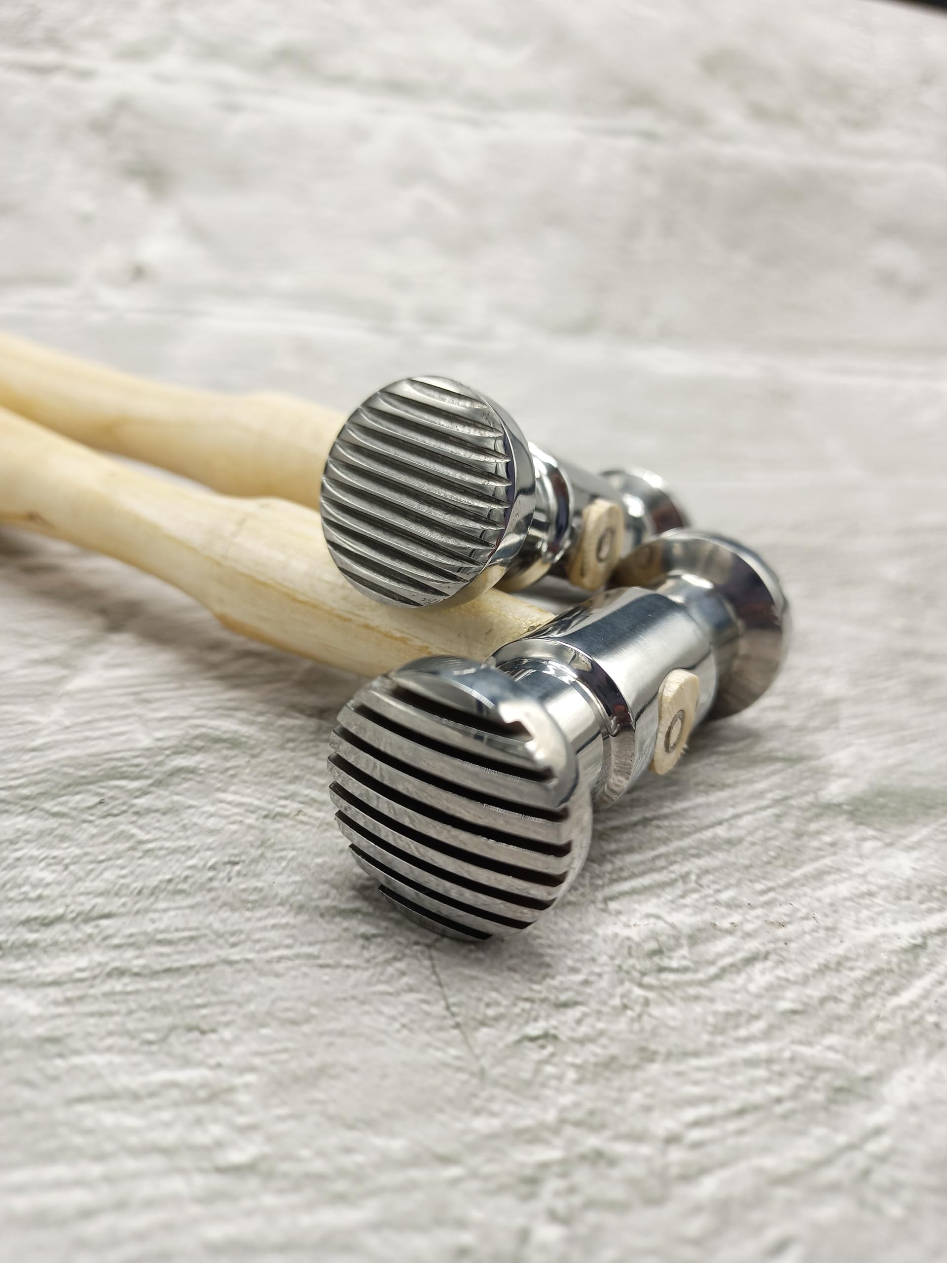 Set of 2 Texture Hammers Double sided different head hammers for Texturing