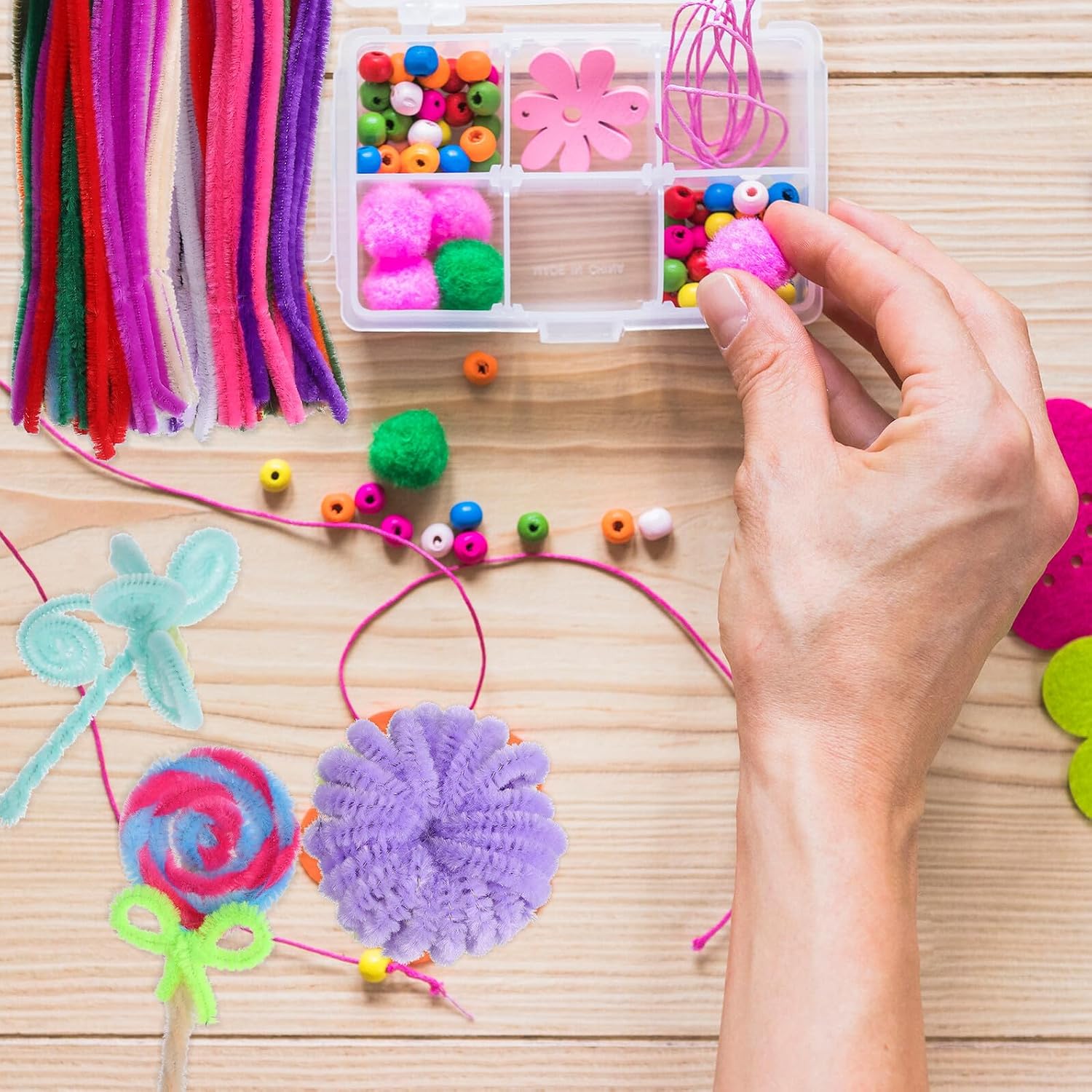 400 Pcs Fuzzy Pipe Cleaners for Creative Projects and Decorations