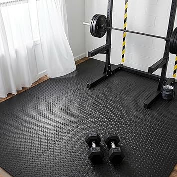 Amazon Basics Interlocking Puzzle Exercise Mat | EVA Foam |Suitable for Floor Protection