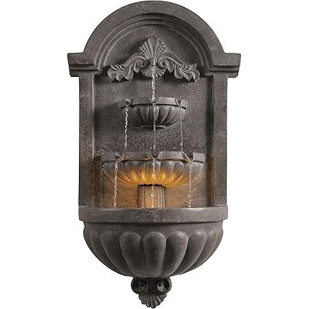 Kenroy Home 51011PLBZ San Pablo Fountains, 34.6 Inch Height, 19.5 Inch Width, 9.5 Inch Ext, Plum Bronze Finish