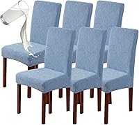 Vista 47 de Genina Fundas impermeables para sillas Parsons de comedor, fundas elásticas para sillas Parsons para comedor, cocina, funda protectora para silla
