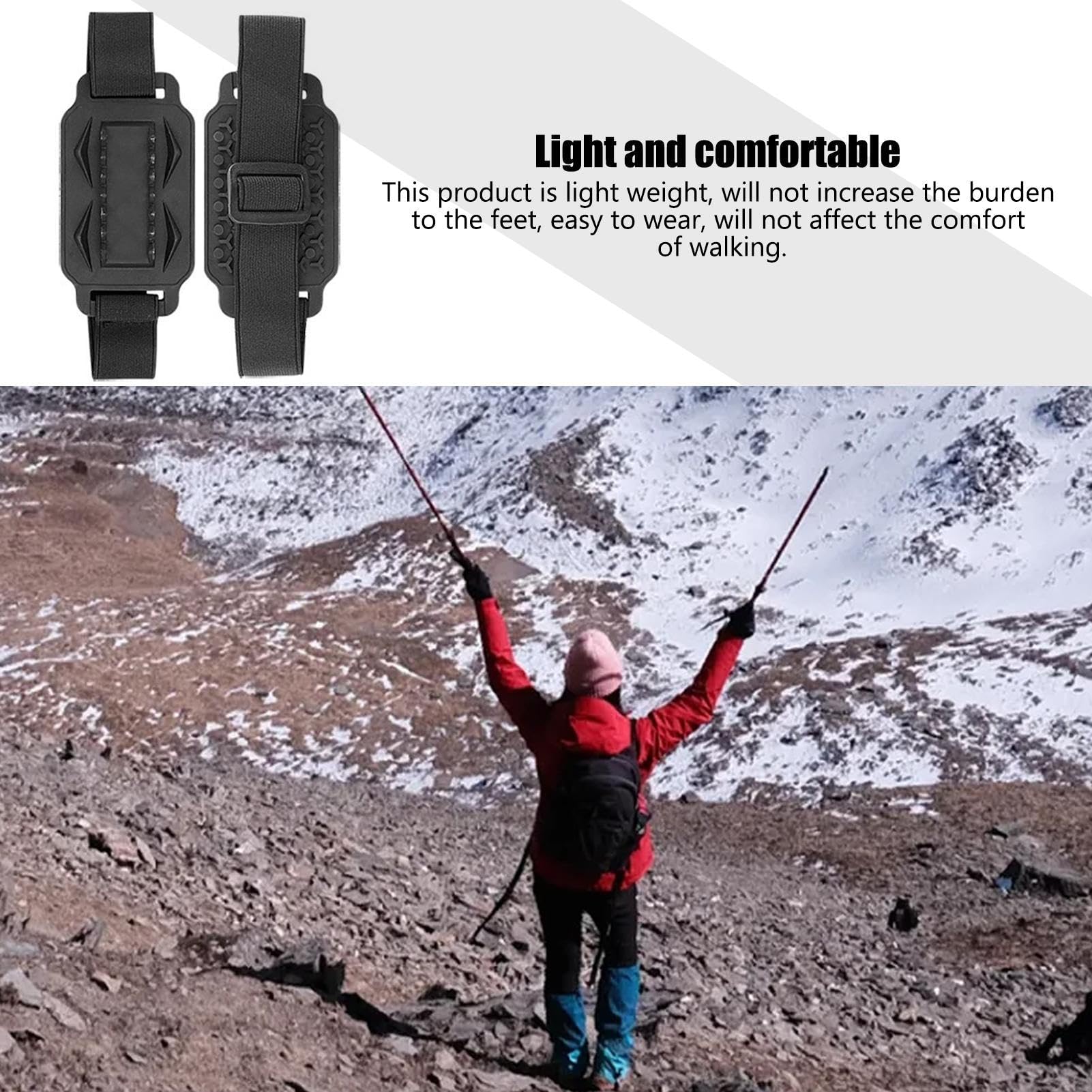 Crampon Traction Schoenplaatjes | Antislip IJsschoenplaatjes | Lichtgewicht Spikes Grippers Sneeuwgrepen voor Sneeuw Bergbeklimmen Soydan Crampon Traction Schoenplaatjes | Antislip IJsschoenplaatjes | Lichtgewicht Spikes Grippers Sneeuwgrepen voor Sneeuw Bergbeklimmen Soydan