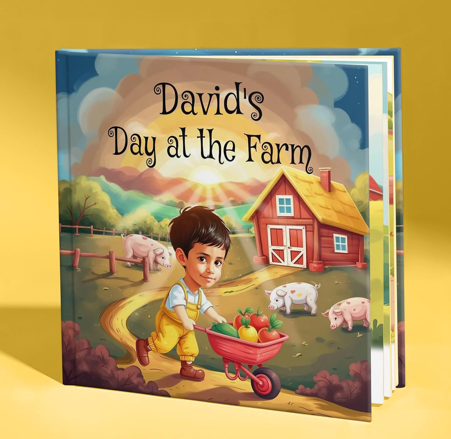 Personalized Children's Book with Name & Photo – A Day on the Farm Story Book – Custom Kids Storybook Gift for Girls & Boys – Farm Theme Keepsake