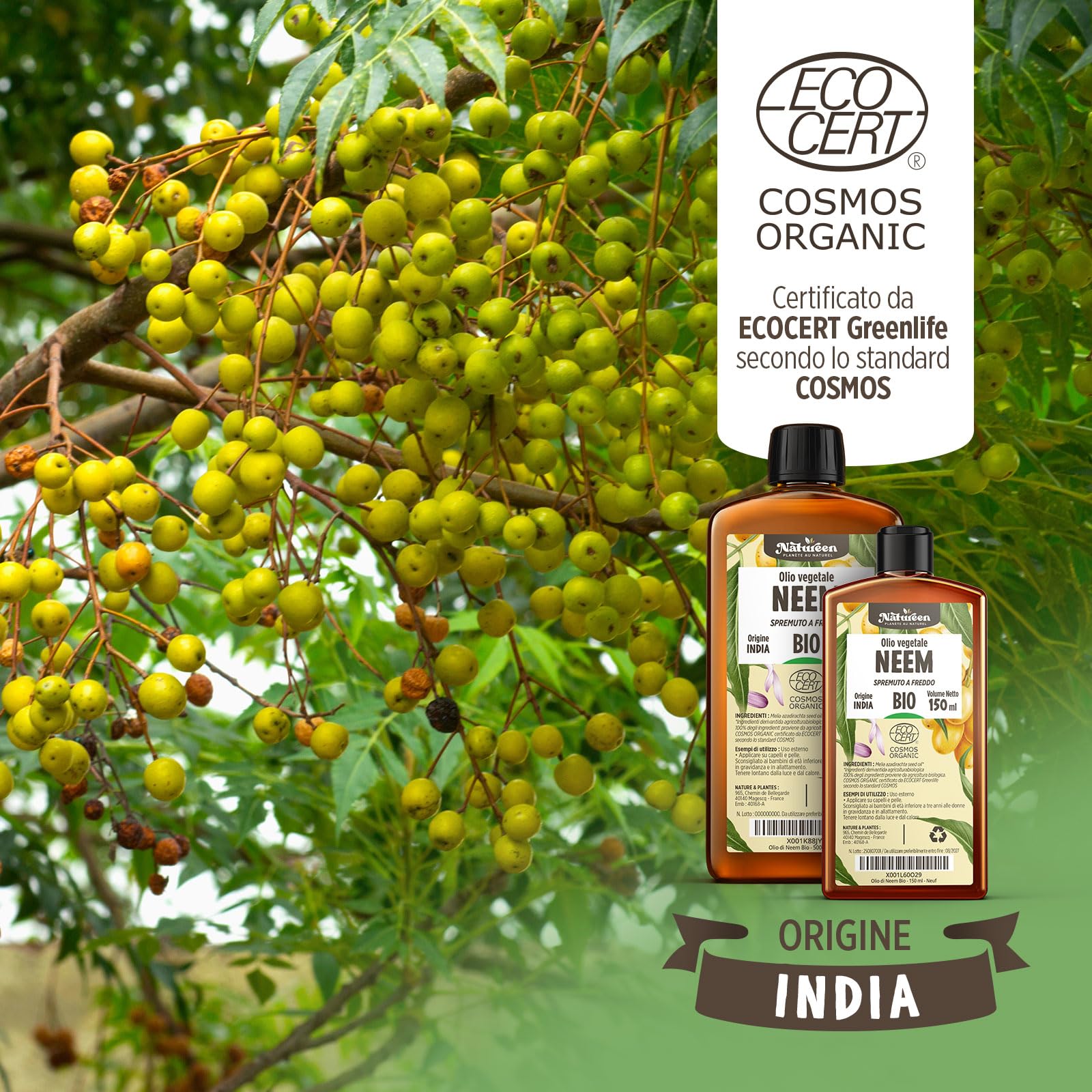 Olio di Neem Biologico 500 ml