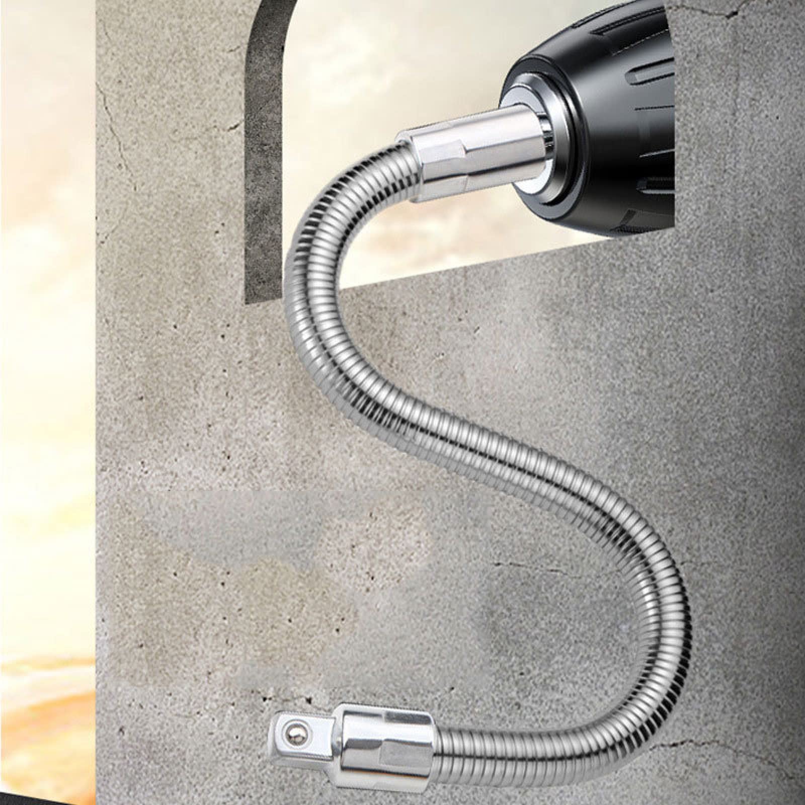 3 Pz Cacciavite In Metallo Tubo Flessibile Universale Albero Multi Punta Del Trapano Elettrico Tubo Di Prolunga Tubo Di Collegamento Manicotto Della Biella Strumento