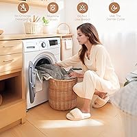 Vista 6 de Electric Heated Blanket 72"x84" Full Size - Flannel & Sherpa Fabric Dual-Sided, 6 Heat Settings & 1-10 Hours Auto Off, Soft & Cozy Warming Throw for