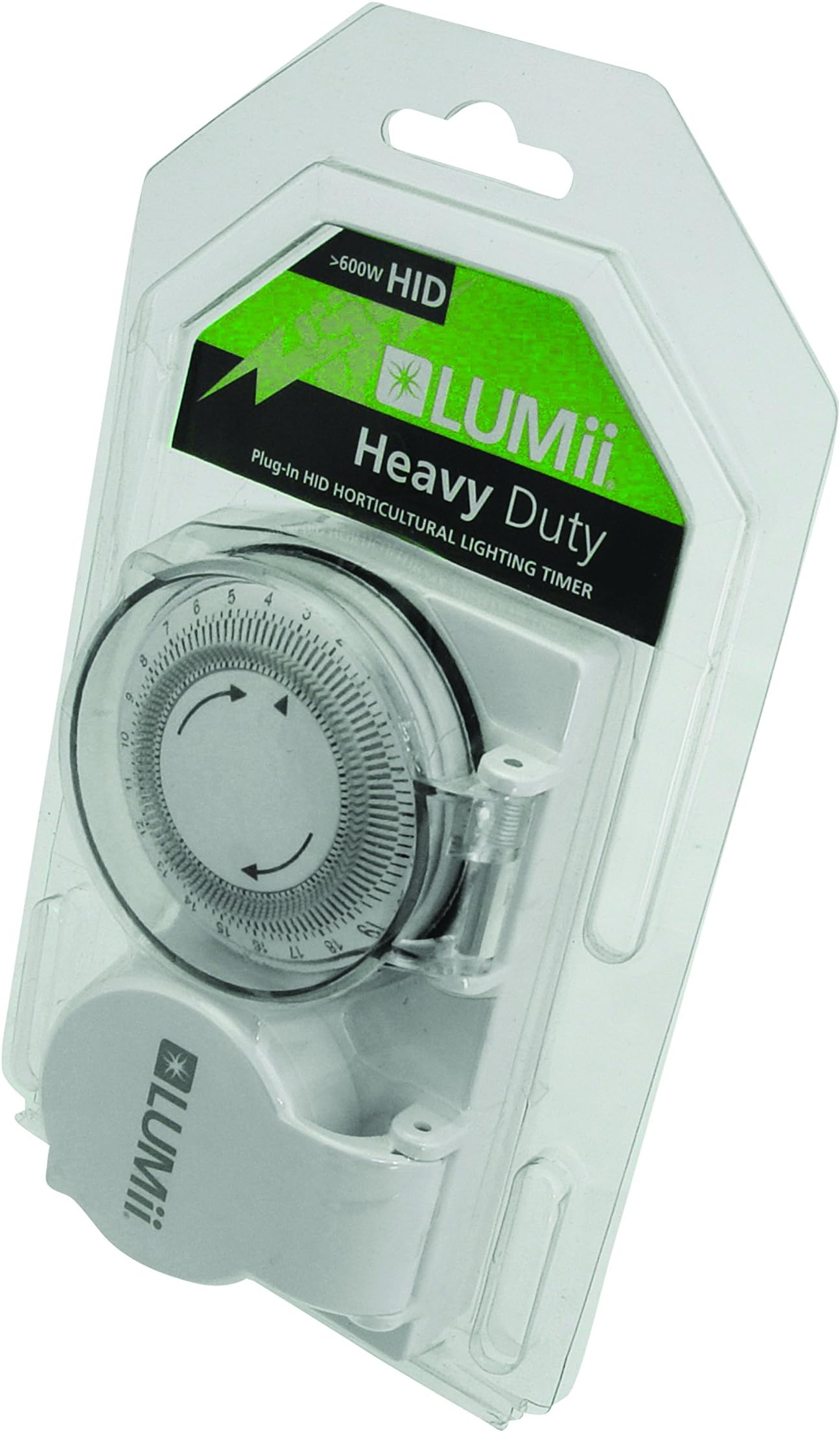 LUMII 24 Hour Heavy Duty Timer with UK Plug, White, S