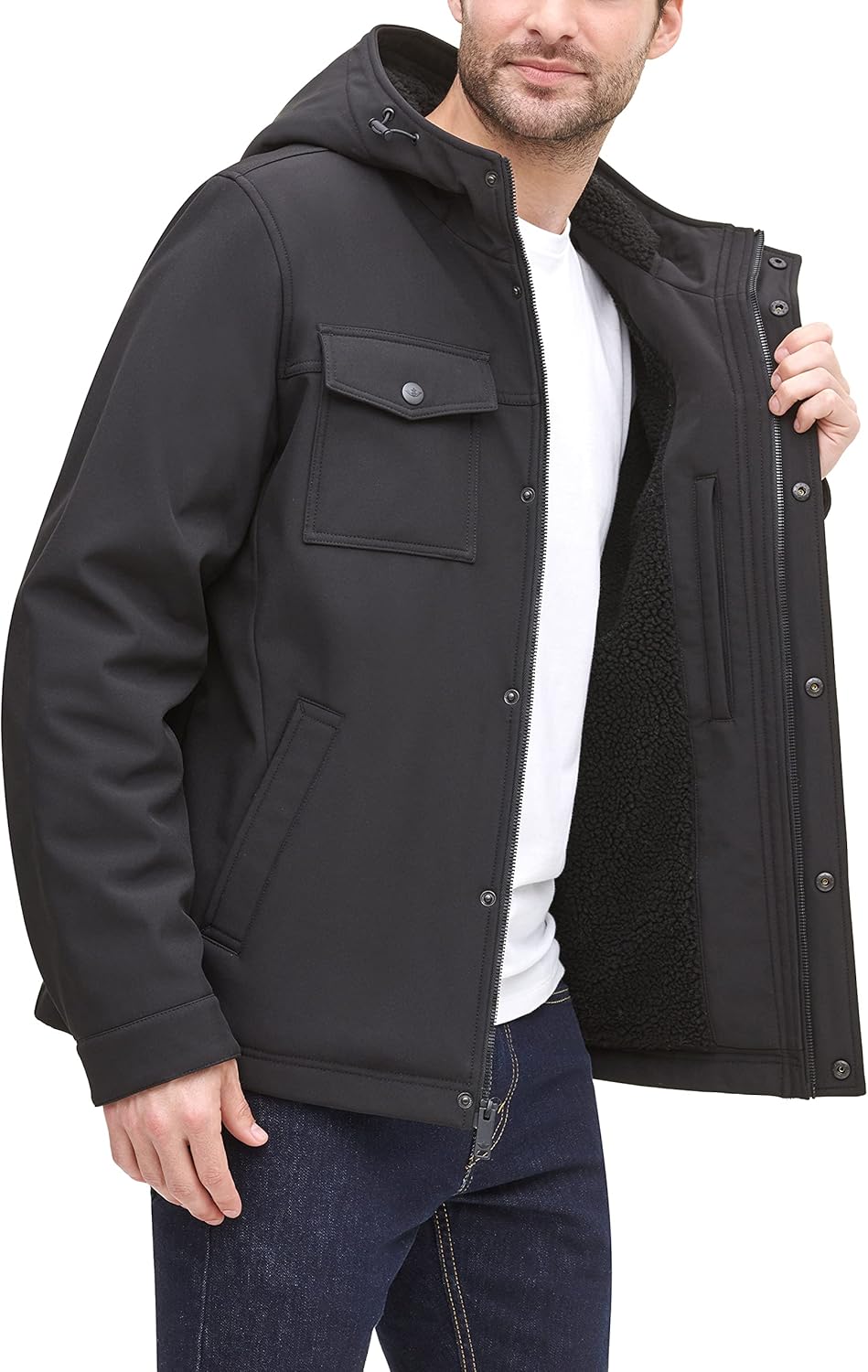 DOCKERS mens Arctic Cloth Sherpa Storm Jacket - Image 4