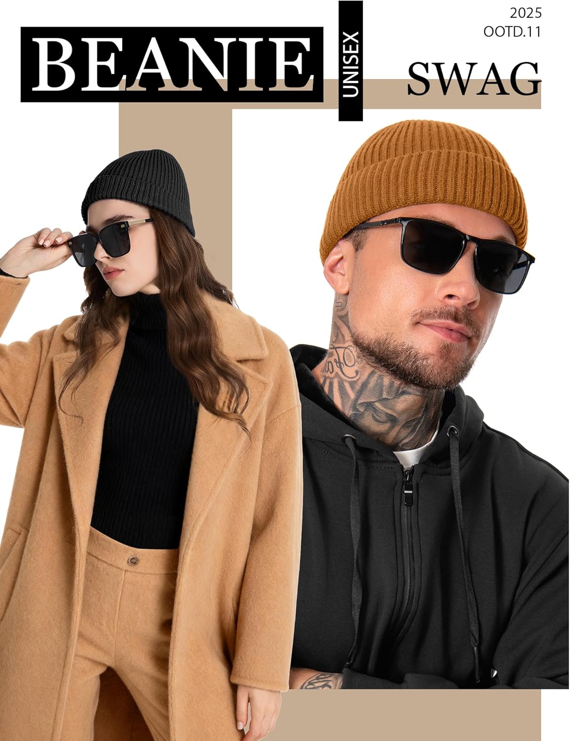 Fleece Lined Wool Fisherman Beanie for Men Women, Thermal Skull Cap Winter Hats, Cold Weather Warm Knit Cuffed Cap - Image 4