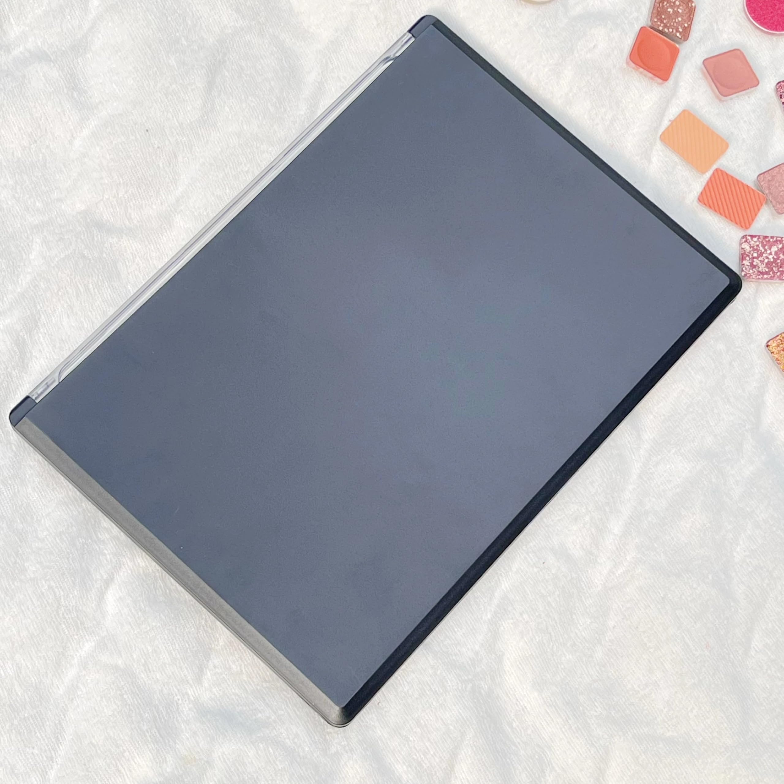 Paleta De Sombras De Ojos VacíA 5 unids/lote, sin logotipo, paleta de sombra de ojos de plástico magnético vacía grande, Caja de almacenaje for maquillaje XL con cubierta transparente