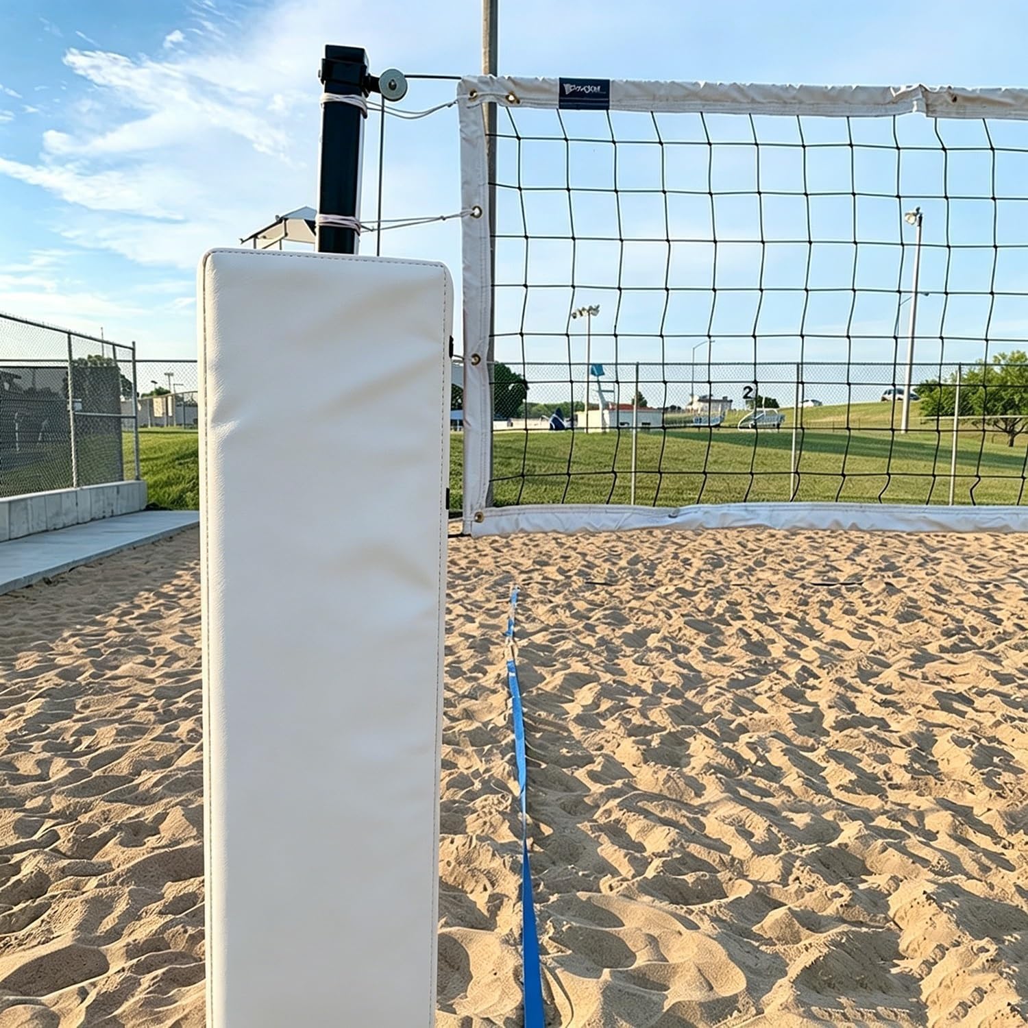 AVLLSO Basketball Pole Pad 6ft Tall Square Pole Protector Pad for Playground Parking Garage, 3x3/ 4x4/ 5x5/ 6x6/ 7x7/ 8x8, Safety Pole Pad, Impact - Resistant(White,5"X5"(13X13CM))