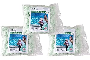 Minis: Above Ground Pool Filter Media Balls, Blue, 1/2 Cubic Feet (Pack of 3)