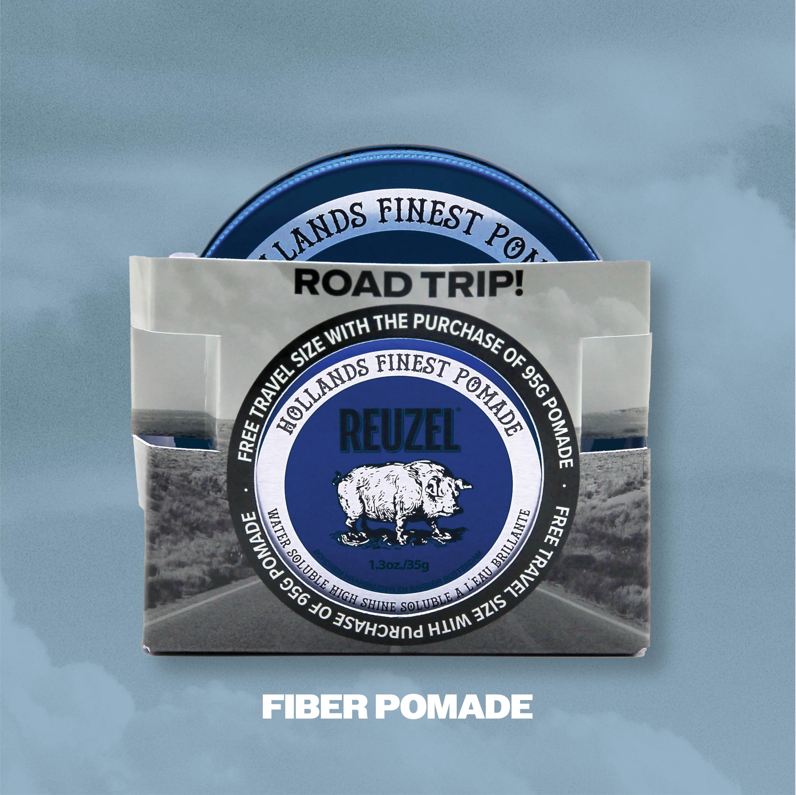 Reuzel 2025 Road Trip, Fiber Pomade, Low Shine, Firm Holding Pomade for a Texturized Fuller Look, Easy to Restyle - Image 2