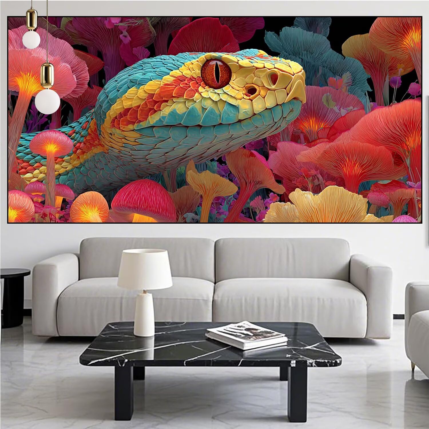 Snake Diamond Art Animal Diamond Painting Arts and Crafts for Adults,5D Diamont Painting Kits Adults Crysta Cross Stitch Crafts Pictures, DIY Zestaw do haftowania dla początkujących do dekoracji domu
