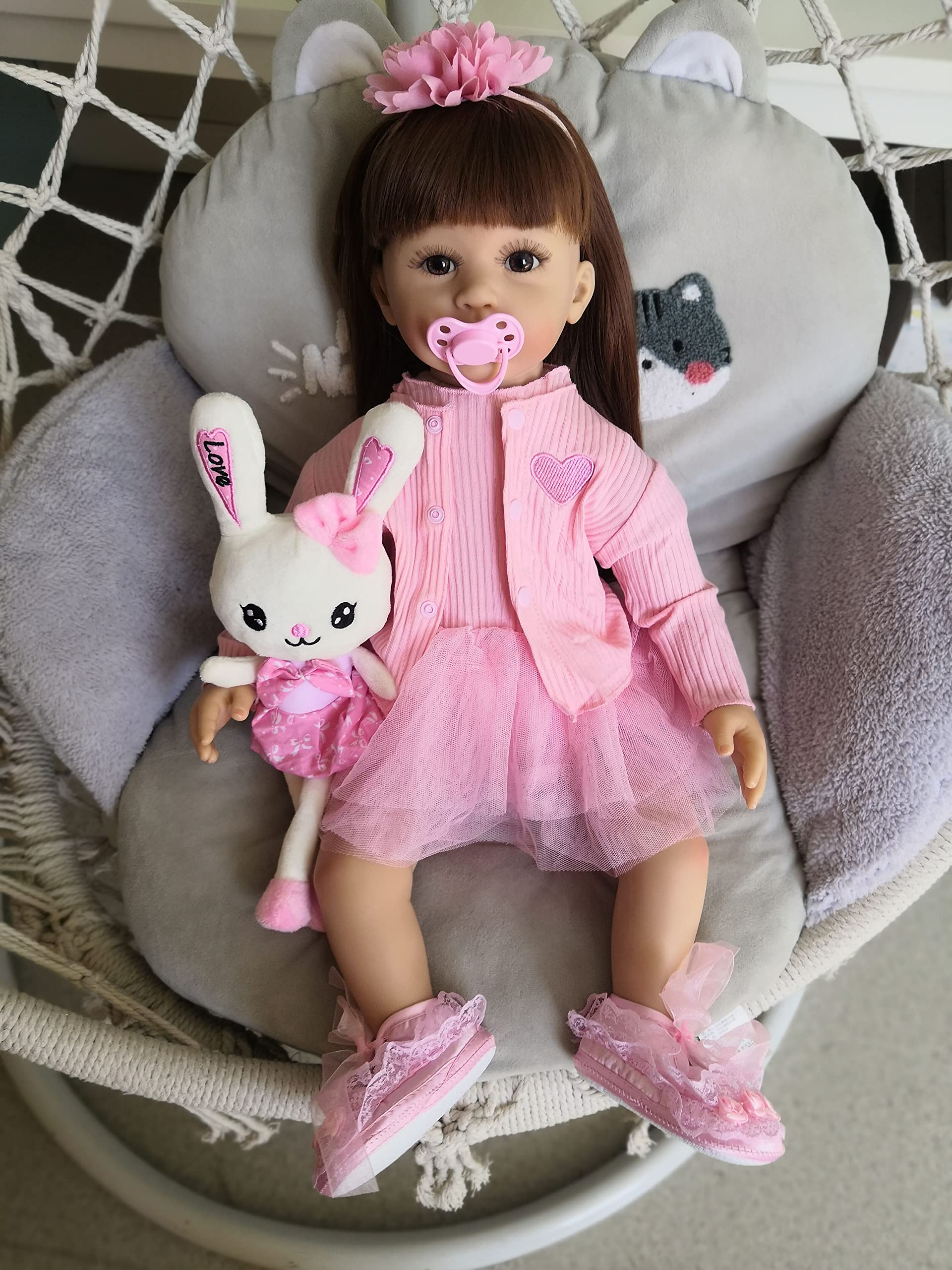 Amazon | ROSHUAN リボーンベビードール 幼児 24インチ 本物そっくり