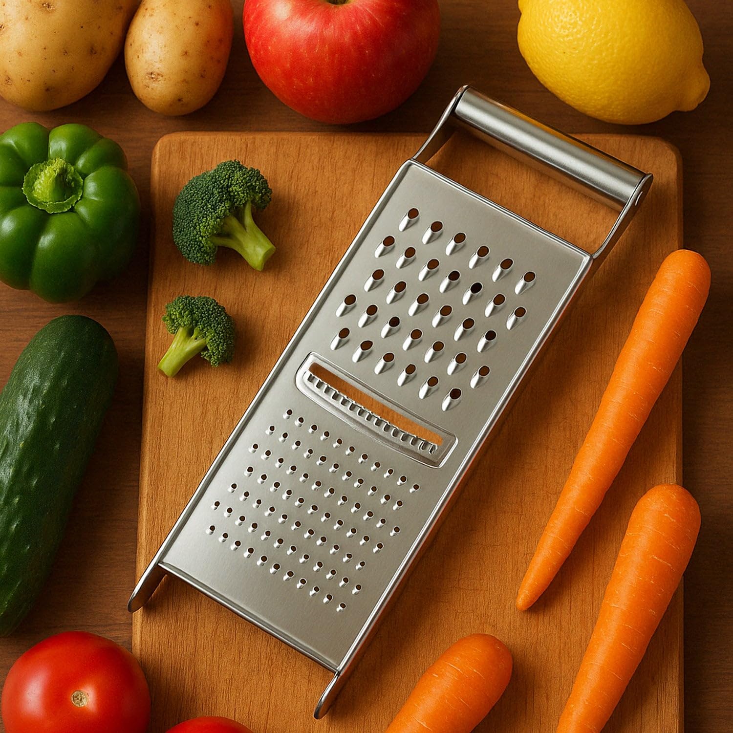 Apex Stainless Steel Grater & Slicer (3 in 1)-picture-10