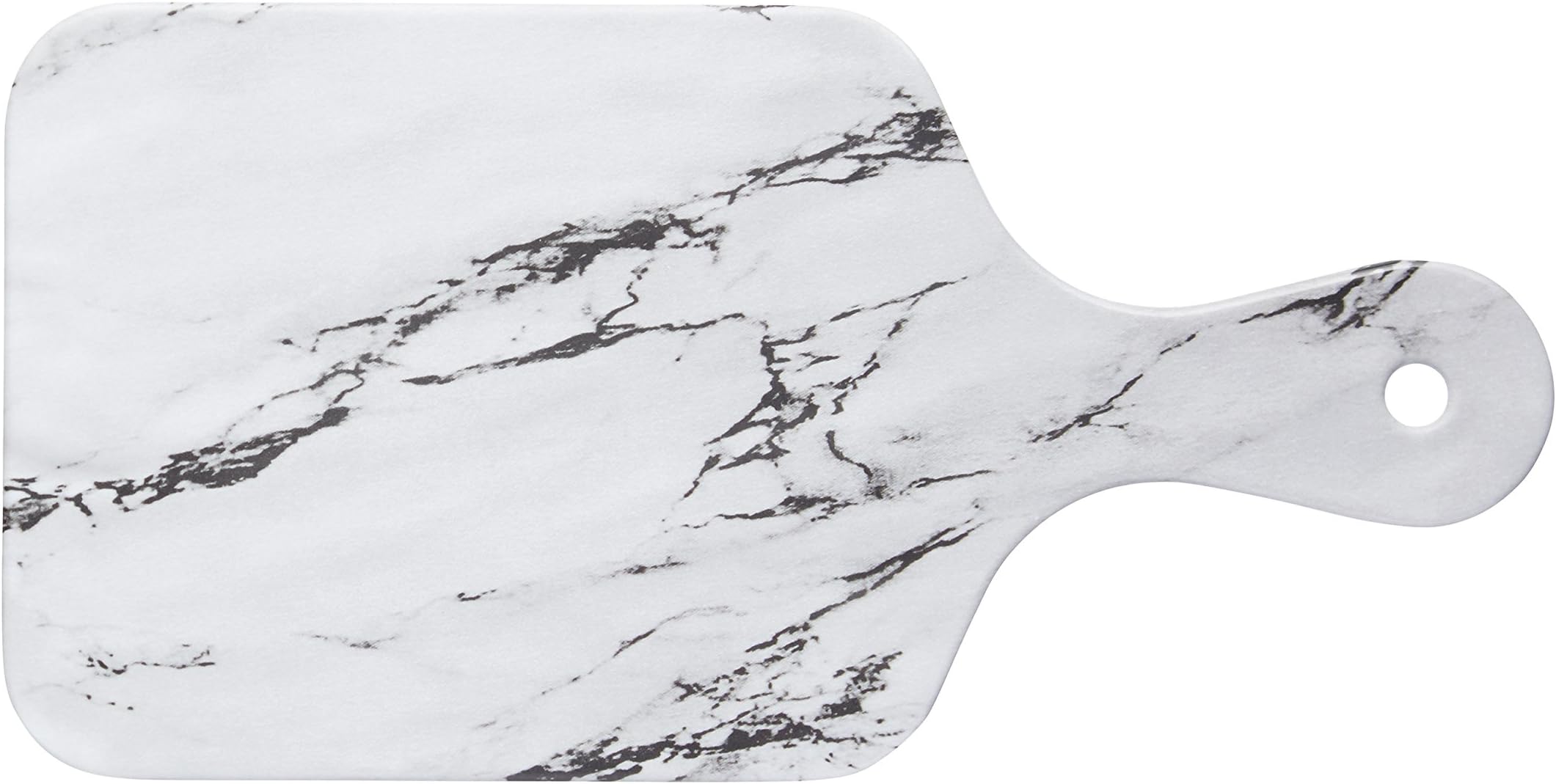 KitchenCraft "We Love Summer" Melamine Marble-Effect Food Serving Platter, 25.5 x 12.5 cm (10" x 5")