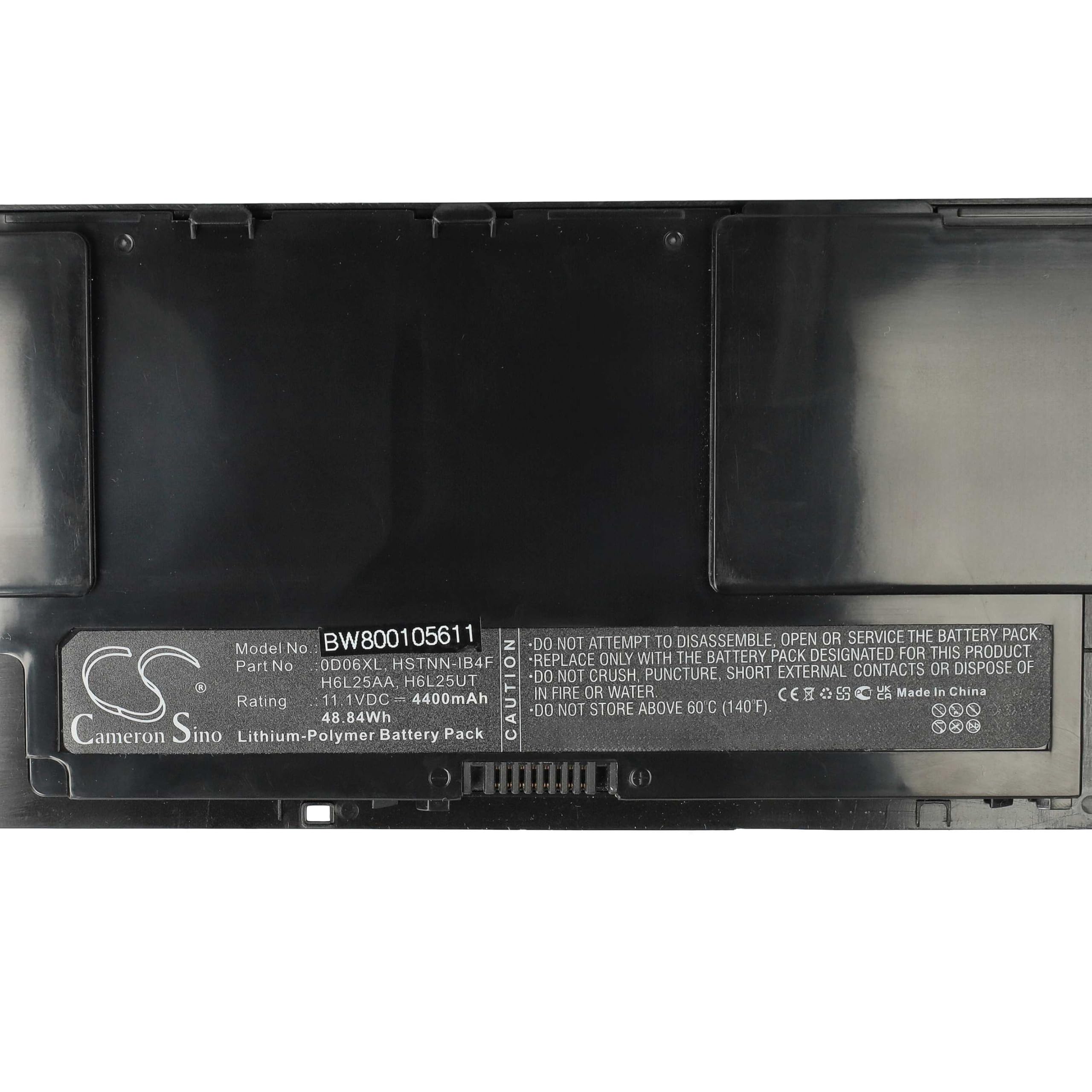 vhbw Batería Compatible con HP EliteBook Revolve 810 G2 Tablet (G1W86PA)