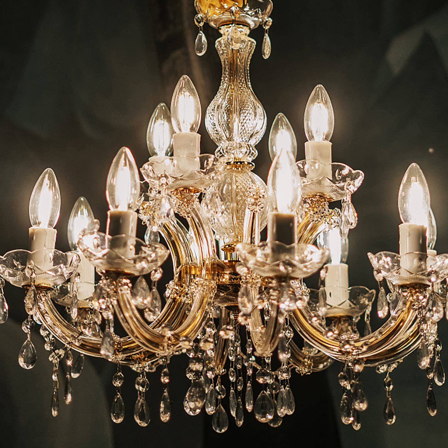 24 Pièces Tube de Bougie à Goutte, Gouttes En Plastique Couvre Les, TubesDouille de Bougie Cache pour chandeliers en cristal LED(25x10cm)