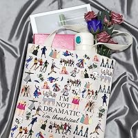 Vista 3 de GJTIM Regalo Musical Bolso de Teatro No Soy Dramático, Soy Teatral Bolso de Teatro Musical Regalo Bolso con Cremallera