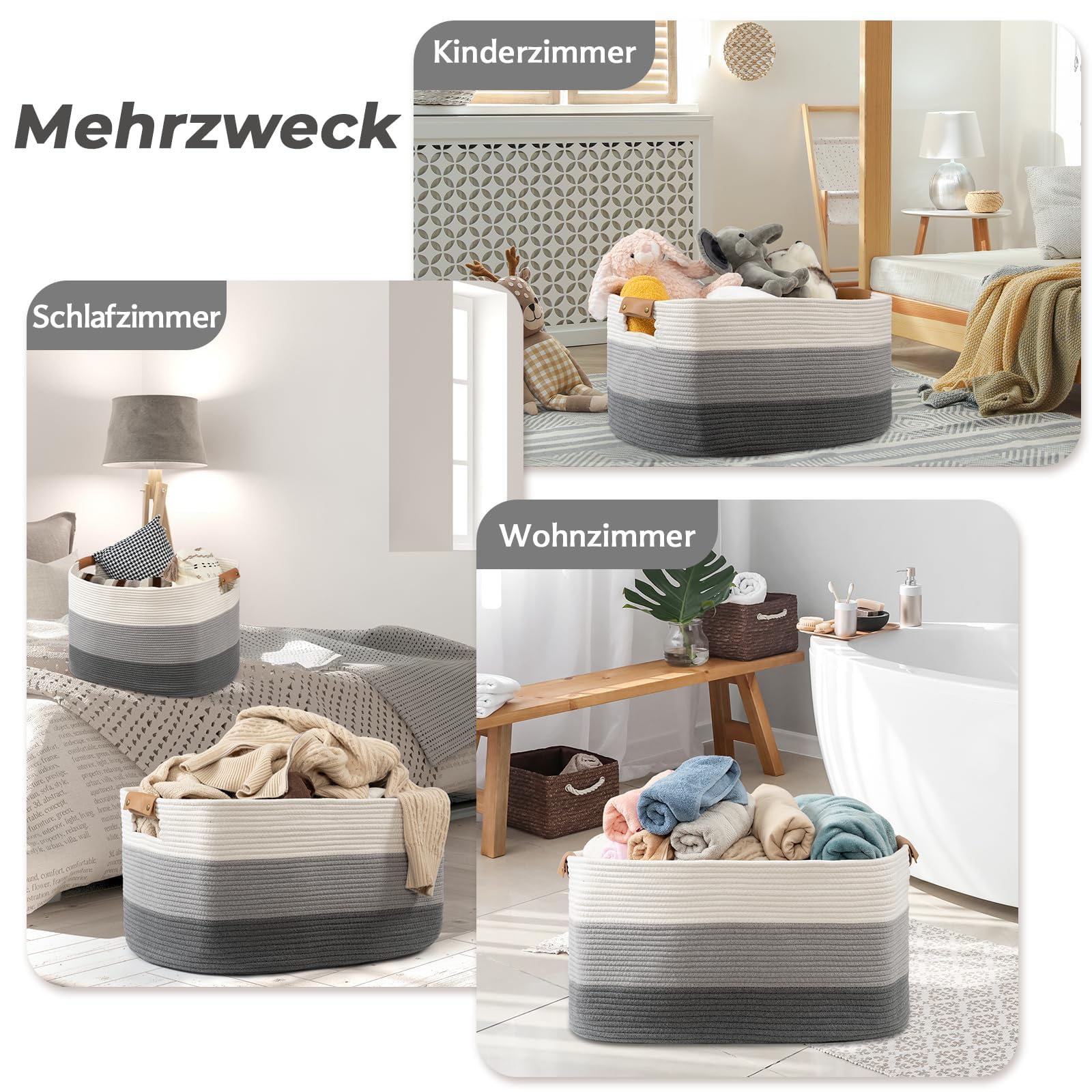 danpinera Almacenamiento, cesta de almacenamiento de 108 L, cesta de almacenamiento para juguetes de bebé, cestas de laundry cuadradas, cesta de almacenamiento para mantas, almohadas, cesta para