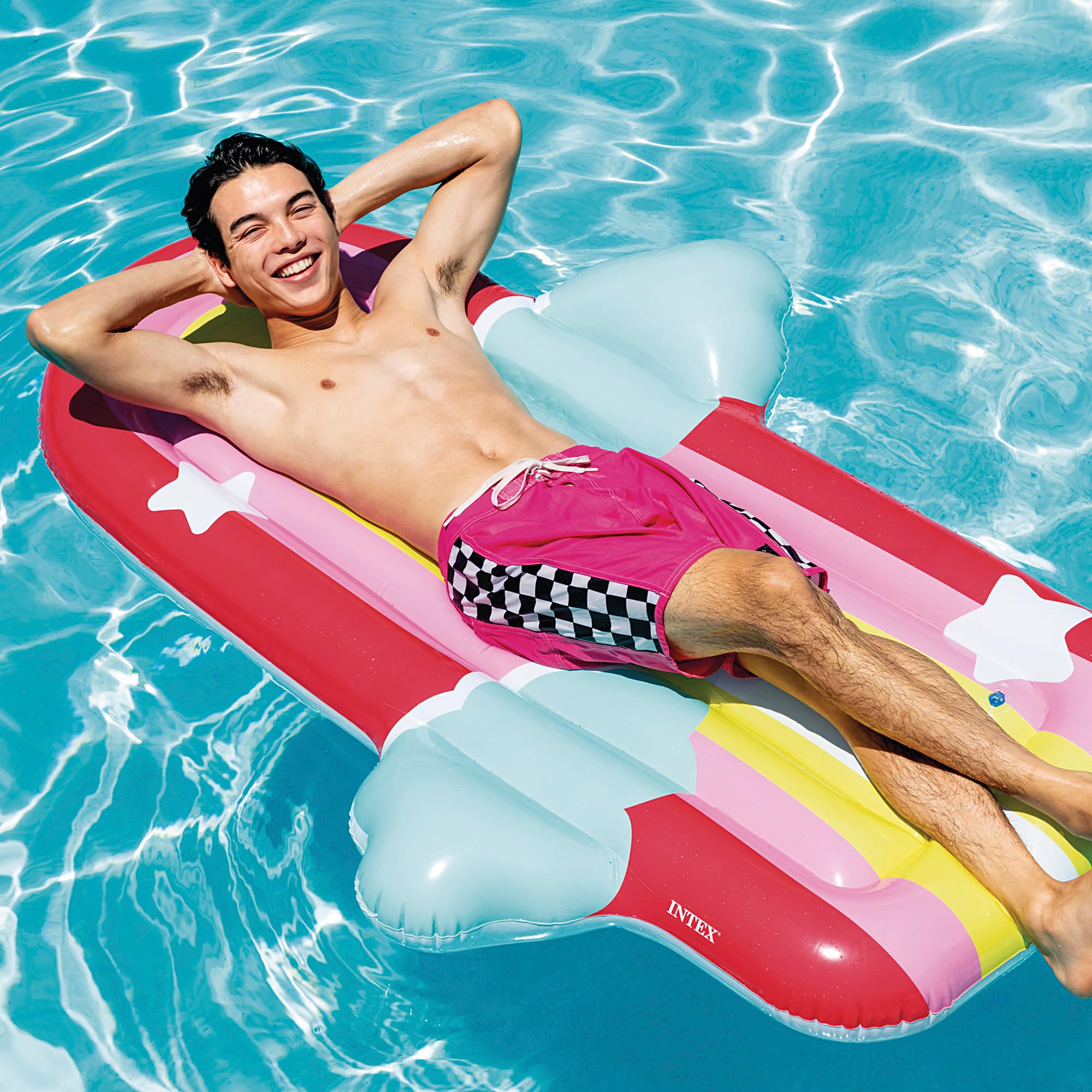 Intex Rainbow Cloud Float, Inflated Size: 1.75m x 1.17mx x 20cm (58729EU)