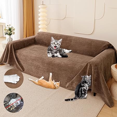 Cat Scratch Furniture Protector - Anti-Slip Waterproof Sofa Cover