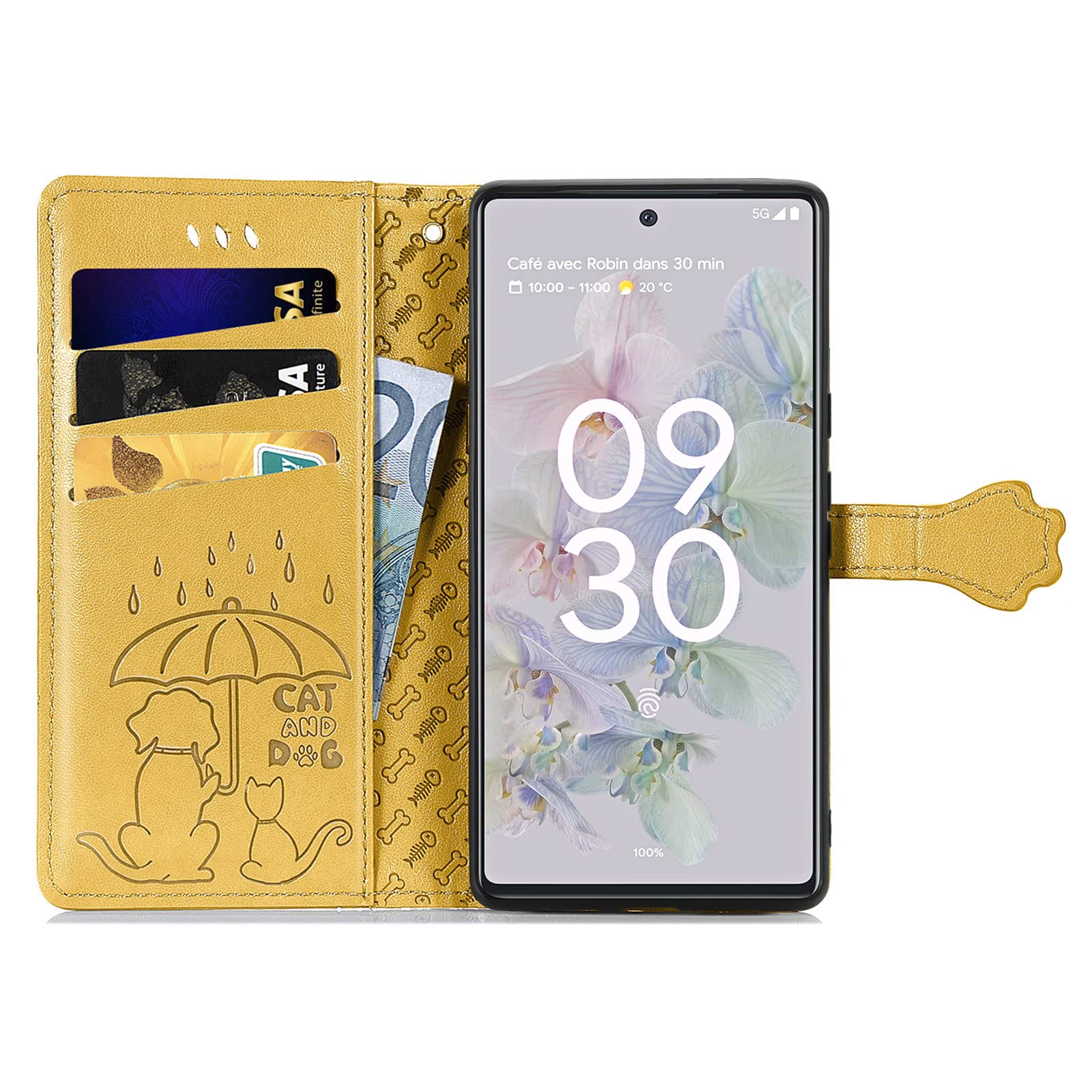 Fertuo Cover per Google Pixel 6A, Custodia Portafoglio a