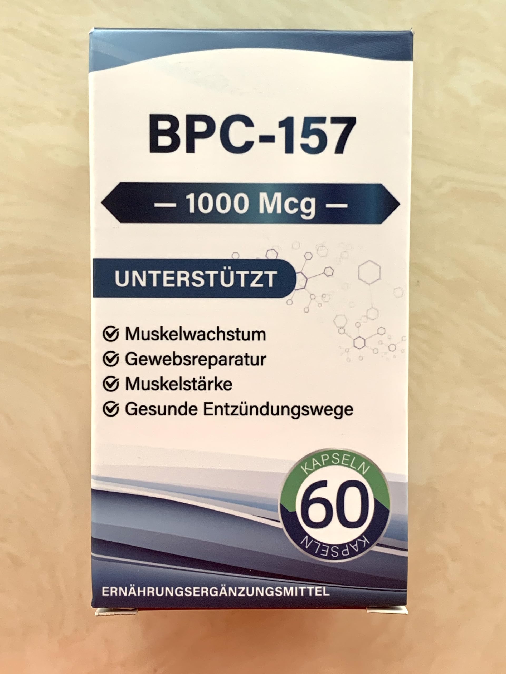 bpc 157 germany nikura BPC 157 Peptide New Protective Compound 1000 mg Non GMO Gluten-Free  120capsules | Buy Now with Express International Delivery main image 0