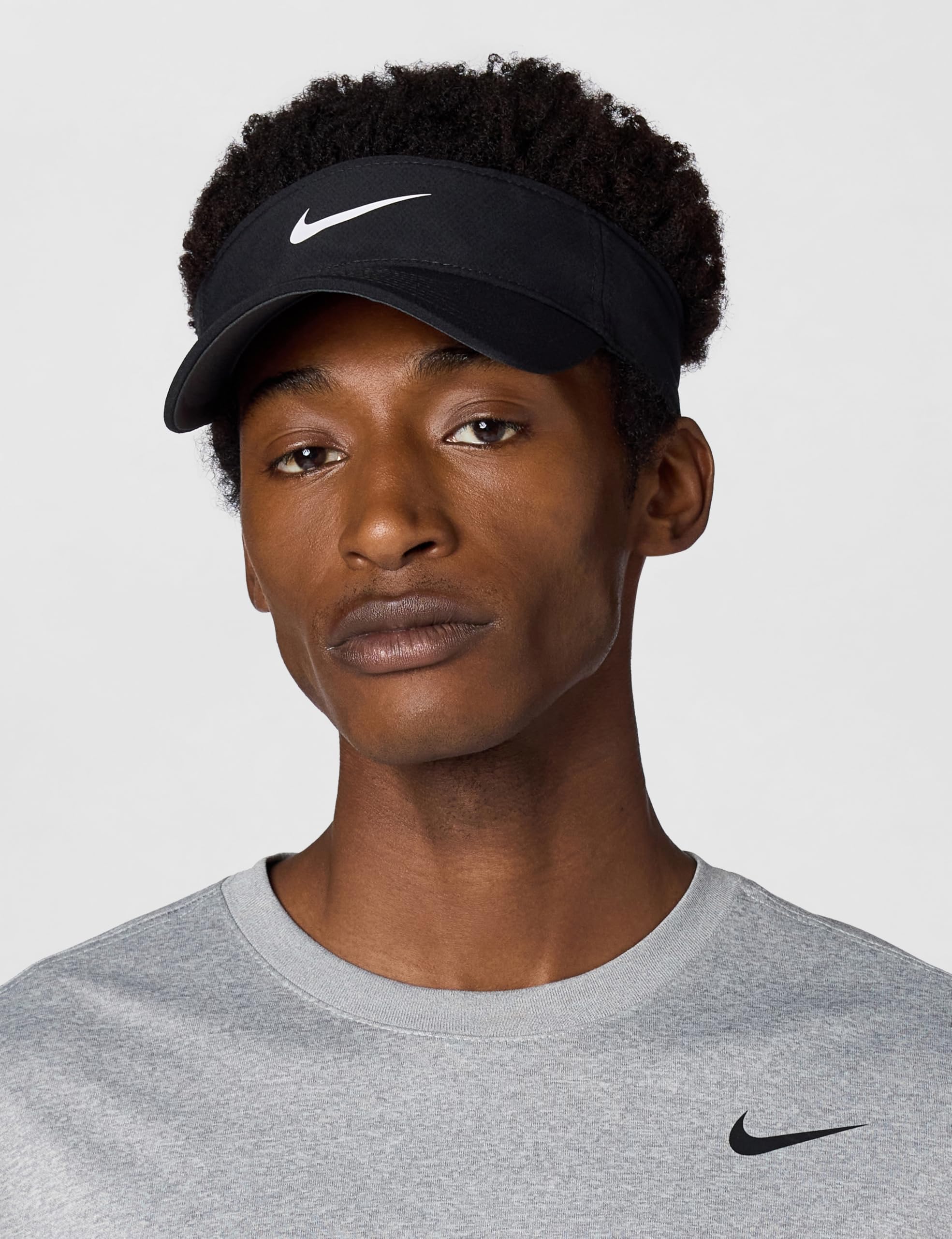Nike Ace Dri-Fit Visor Visiera, Nero/Antracite/Bianco, M/L Unisex-Adulto