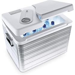 Nevera Portatil Electrica Para Coche Mobicool Q40 Nevera Eléctrica Portátil, Aluminio, 39 l, mini, para coche, camión, barco y autocaravana, 12 y 230 V