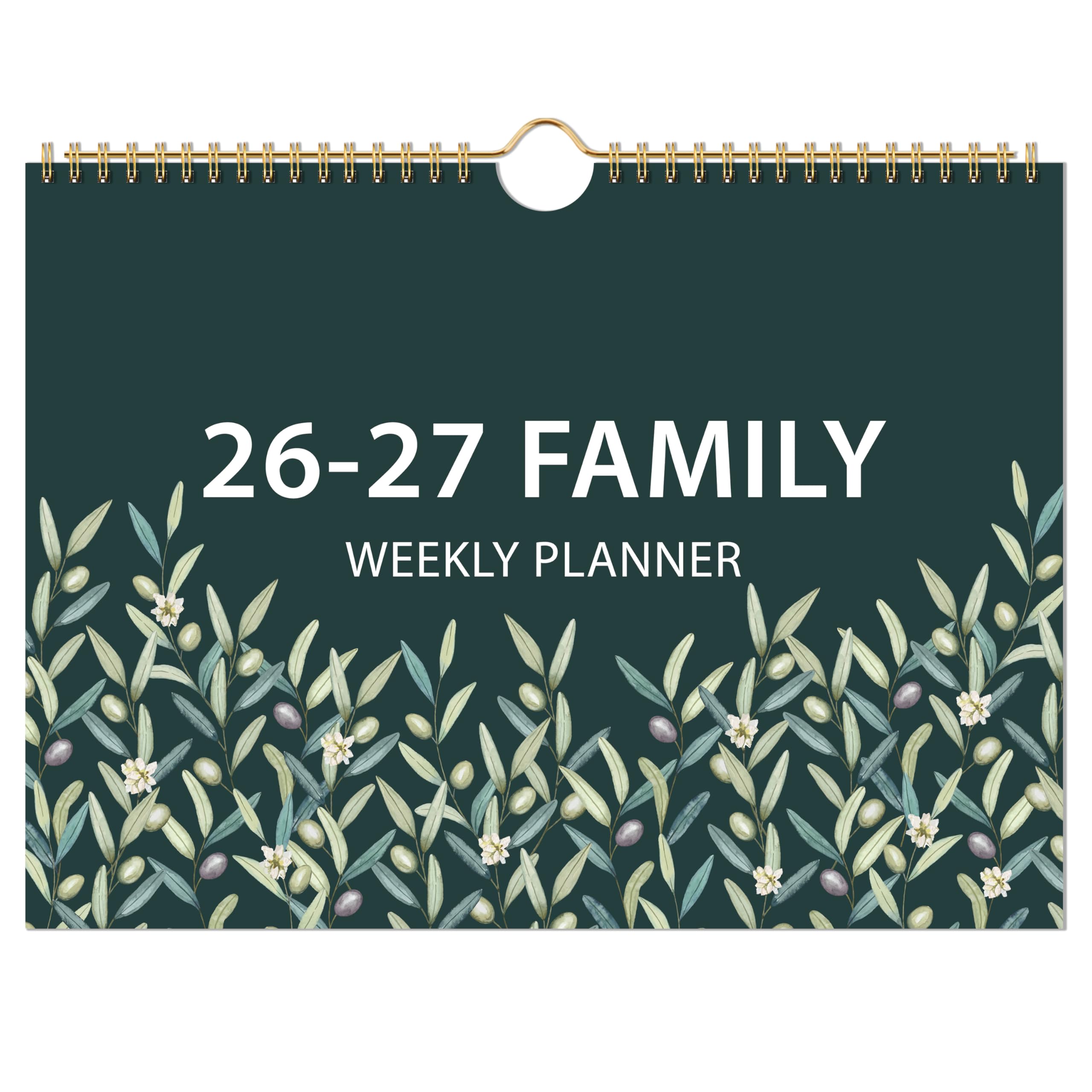 Family Calendar 2026-2027 - Calendar 2026-2027 from August 2026 - July 2027, Family Calendar UK with 6 Columns Layout, To-Do ＆ Shopping Lists, Inner Pocket, 32 x 23 cm, Great Weekly Family Planner