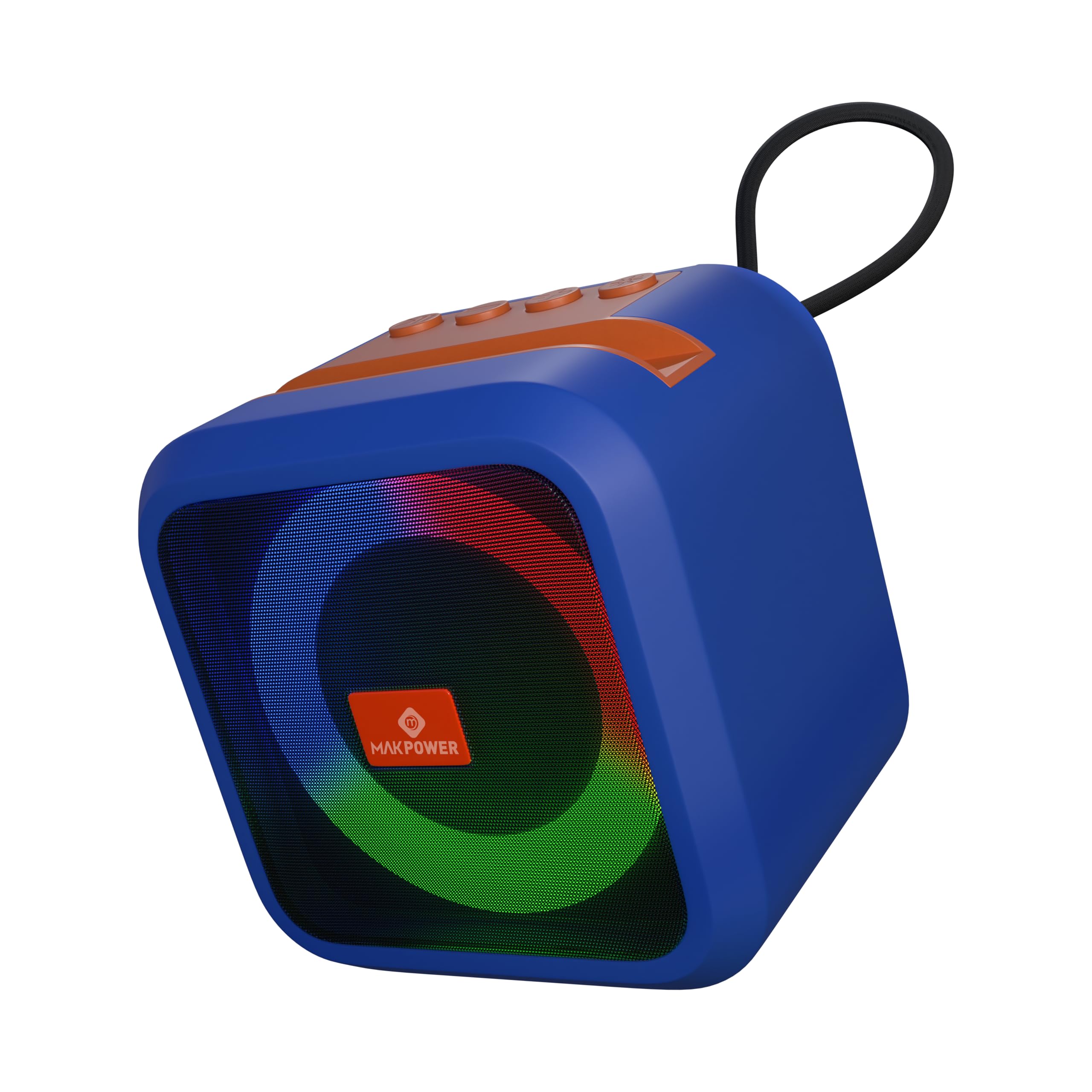 MAKPOWER SP-350 | 10W Wireless Bluetooth Speaker, 6H Playtime, RGB Lights, Type-C Charging, Deep Bass, Easy to Carry, for Indoor/Outdoor Parties, Adventures, Picnic and Casual Home Listening (Blue)-picture-19
