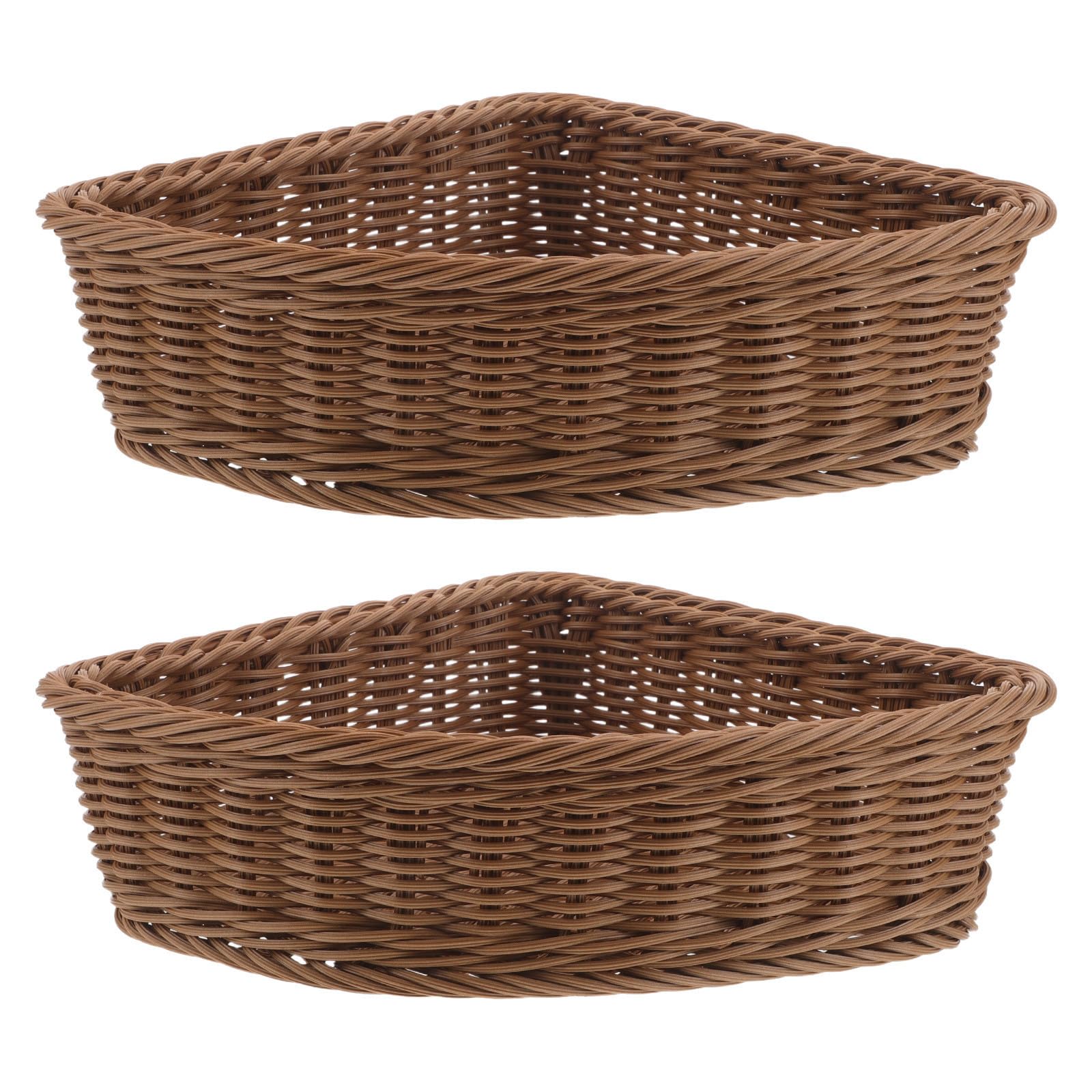 Cesta organizadora triangular giratoria de plástico y metal para solucionar el desorden