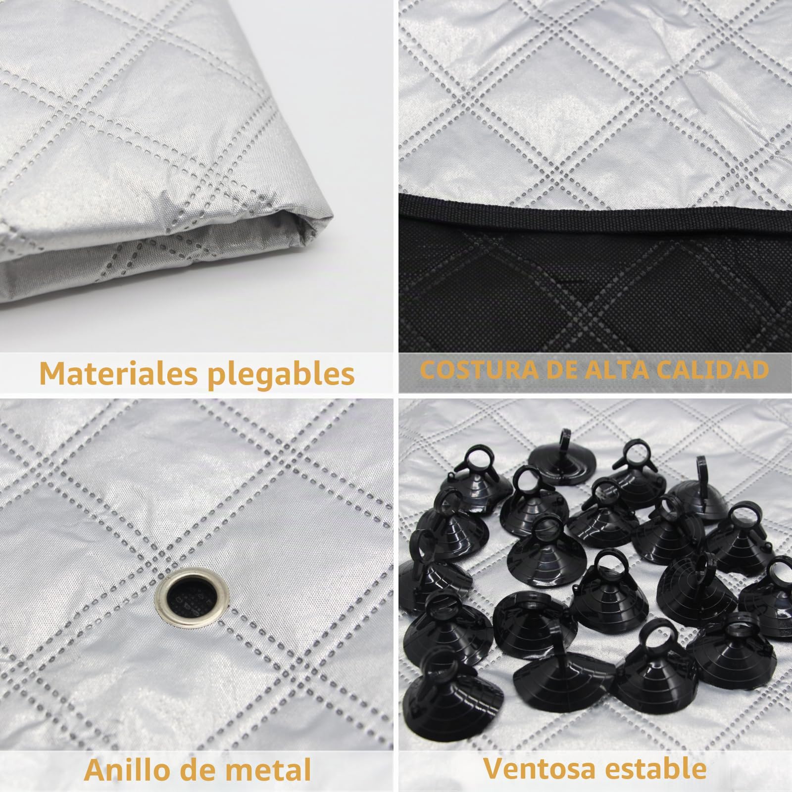 3 persianas térmicas internas para Fiat Ducato (2014-2024), cubierta térmica para parabrisas de autocaravana, parasol para ventana delantera, protección solar para mantener el calor para
