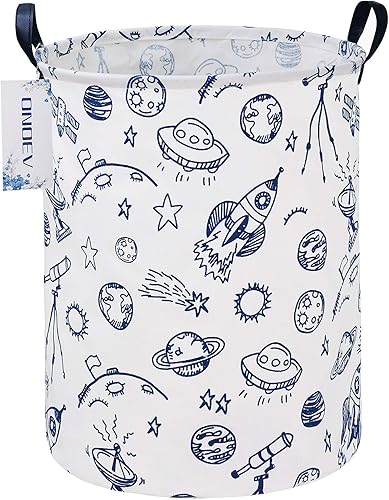 Canasta Onoev de lavandería, plegable, redonda, de lona, para guardería, adecuada para niños, oficina, dormitorio, ropa, almacenamiento de juguetes