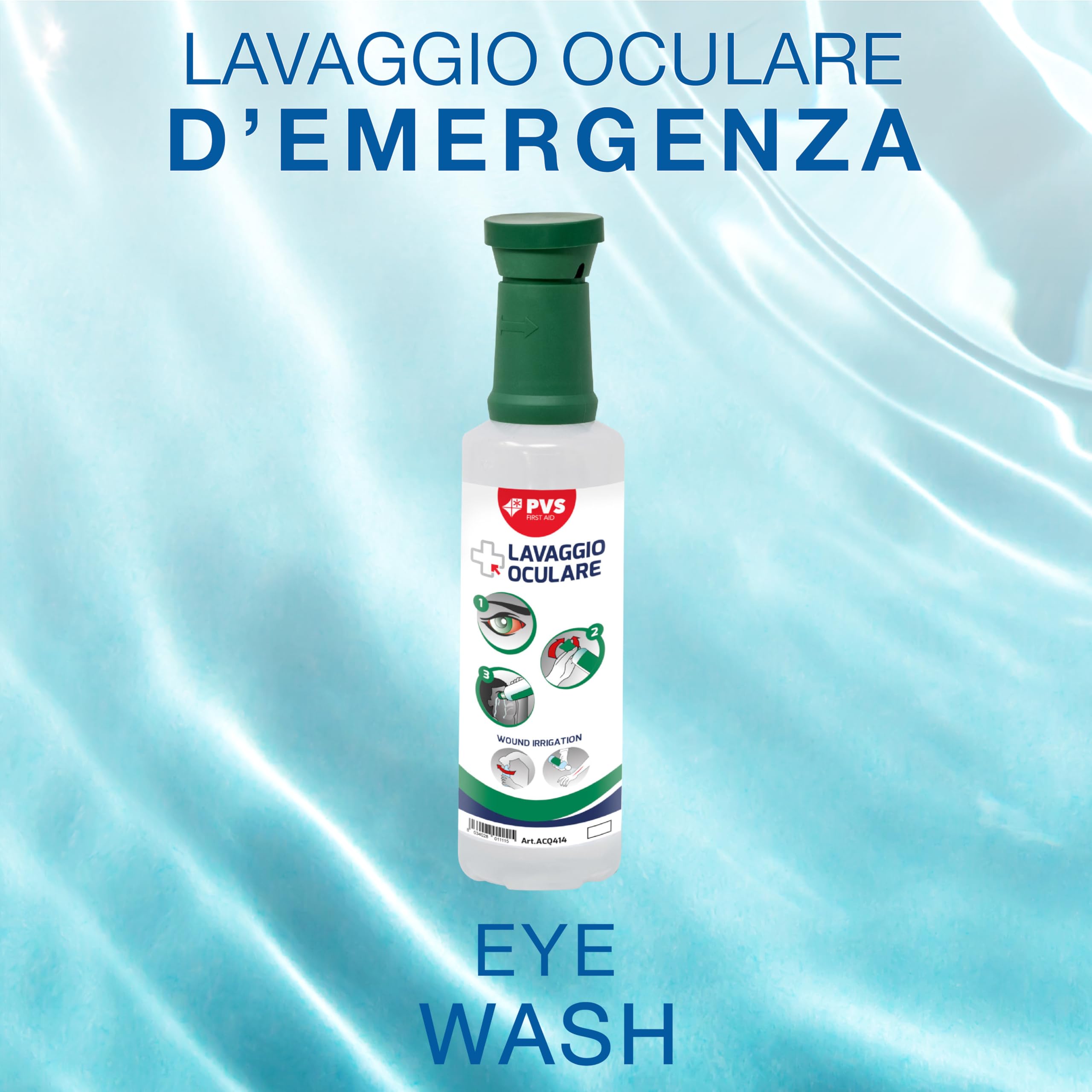 PVS - Soluzione Lavaggio Oculare, 500 ml Sterile, 34888