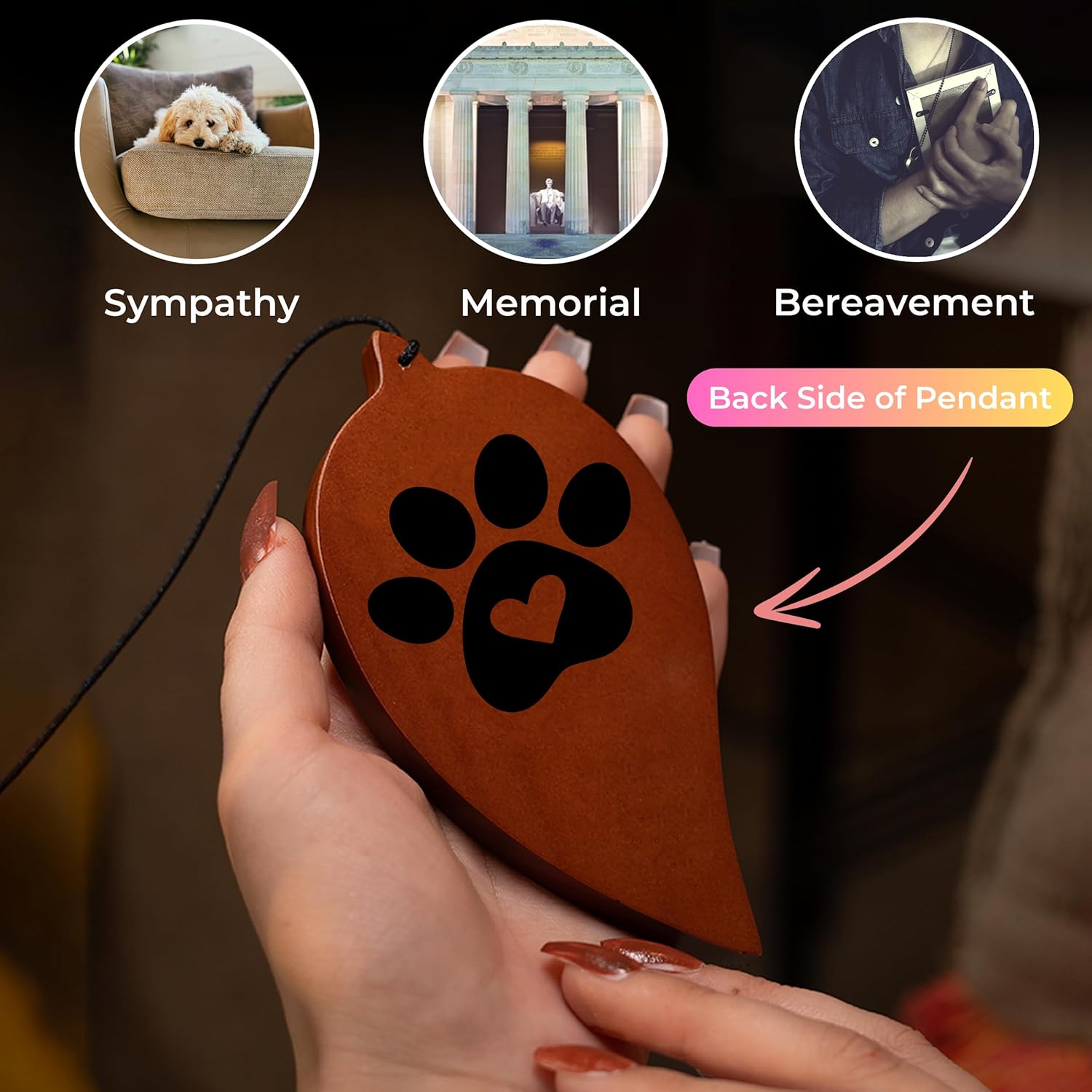 Pet Memorial Wind Chimes For Dogs - 32.5" Pet Remembrance Wind Chime - Dog Memorial Gifts For Loss Of Dog - Prime Bereavement Gift Idea For Loss Of Cat Sympathy Gift - Bereavement Gifts Dogs - Image 6