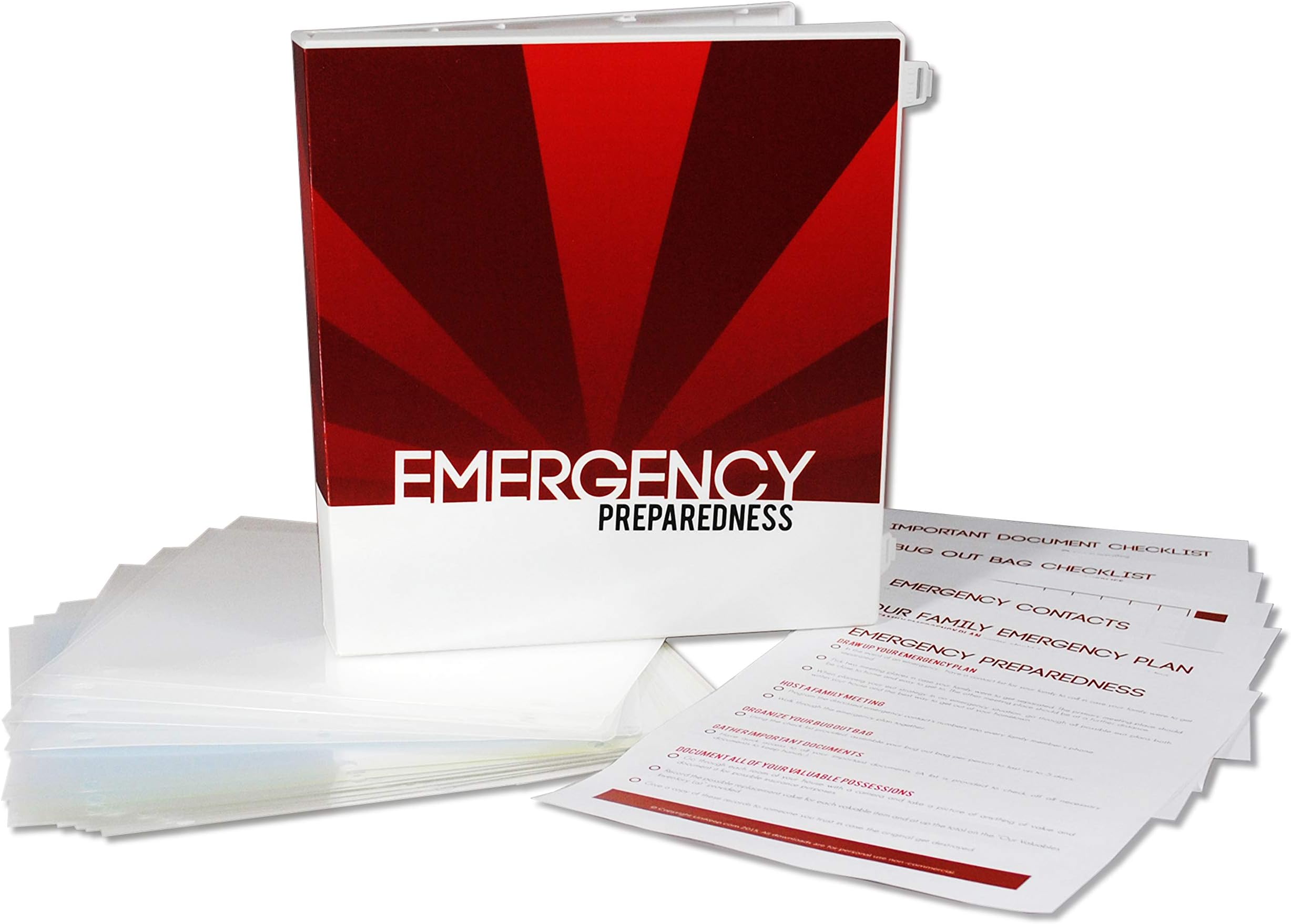 UniKeepEmergency Preparedness Binder Kit (Sunburst)