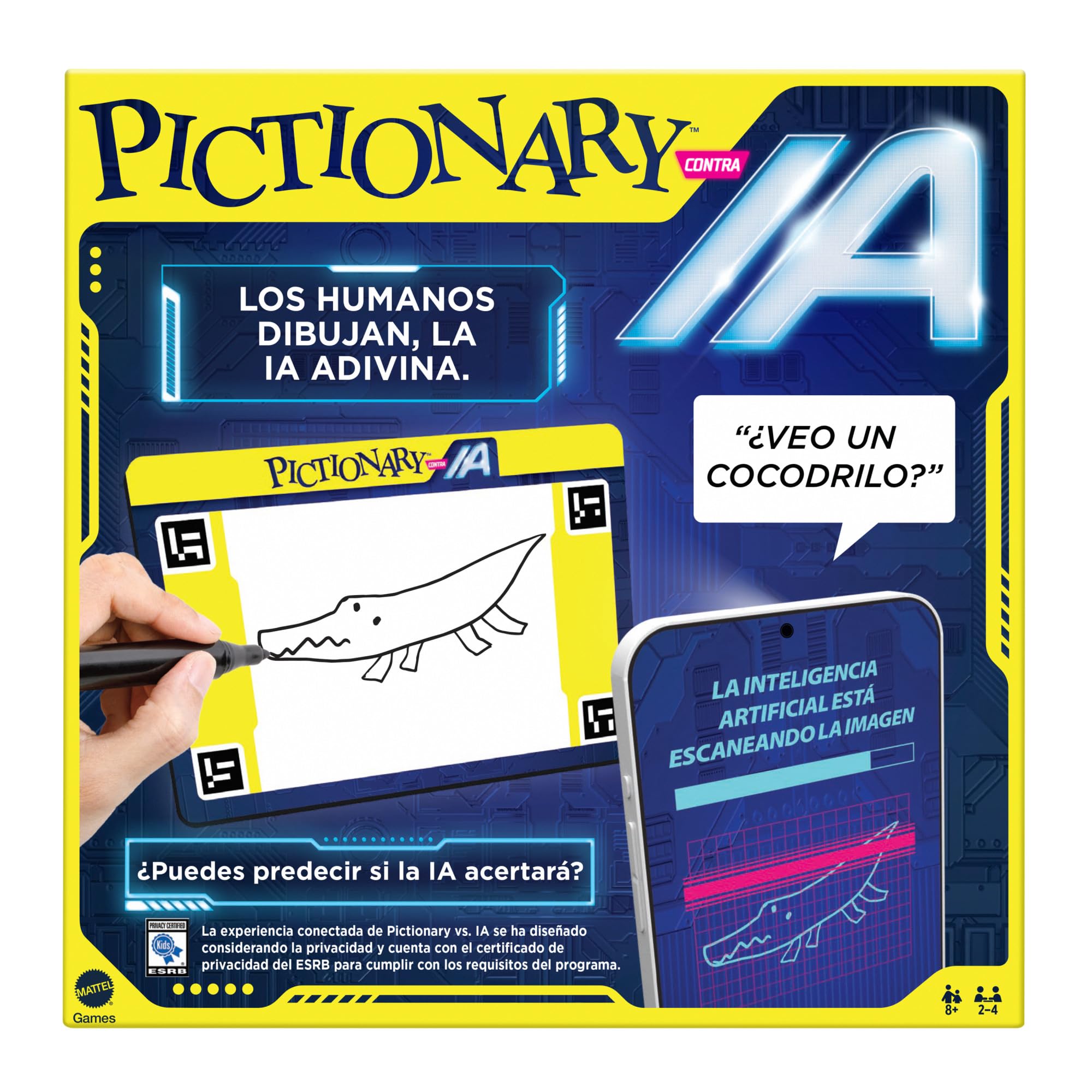 Juego de mesa Pictionary vs AI Mattel Games interactivo en español 8
