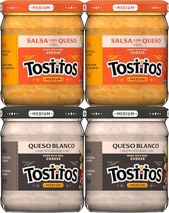 Tostitos Queso Paquete variado, 4 unidades, 15.4 onzas paquete de 4