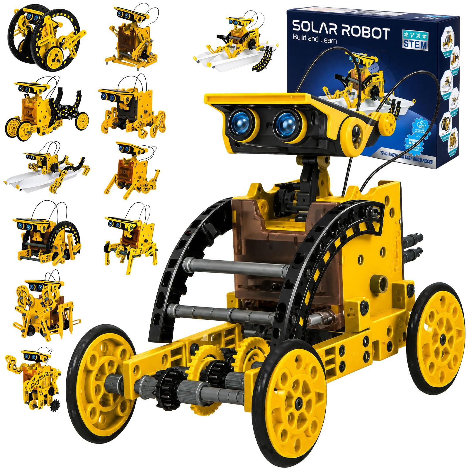 13-in-1 Solar Robot Kit for Kids Ages 8-14 STEM Building Toy